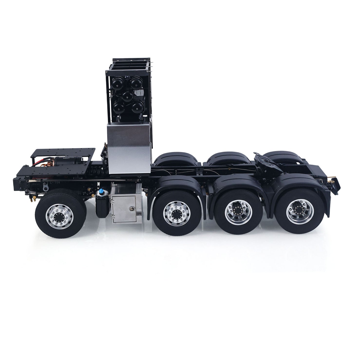 LESU 1/14 8*8 Heavy-duty Metal Chassis RC Highline 1851 3363 Tractor Truck Model W/ 3 Speed Gearbox Motor Servo Equipment Rack