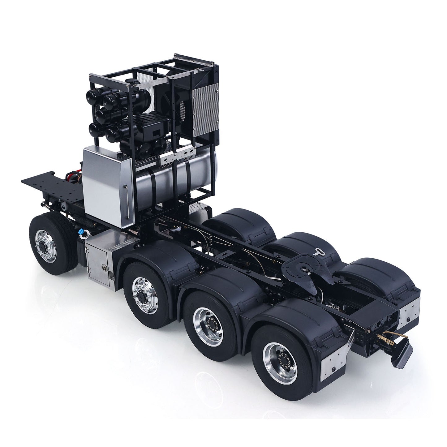 LESU 1/14 8*8 Heavy-duty Metal Chassis RC Highline 1851 3363 Tractor Truck Model W/ 3 Speed Gearbox Motor Servo Equipment Rack