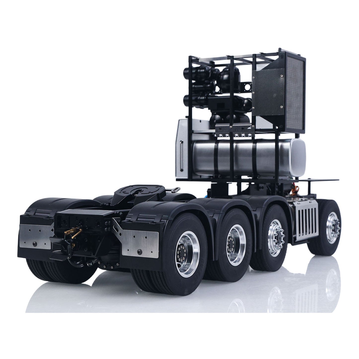 LESU 1/14 8*8 Heavy-duty Metal Chassis RC Highline 1851 3363 Tractor Truck Model W/ 3 Speed Gearbox Motor Servo Equipment Rack