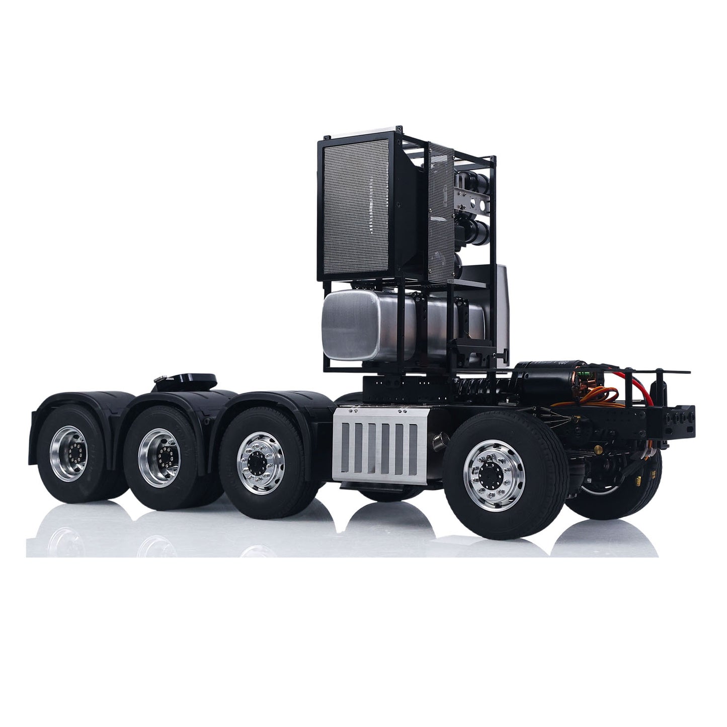 LESU 1/14 8*8 Heavy-duty Metal Chassis RC Highline 1851 3363 Tractor Truck Model W/ 3 Speed Gearbox Motor Servo Equipment Rack