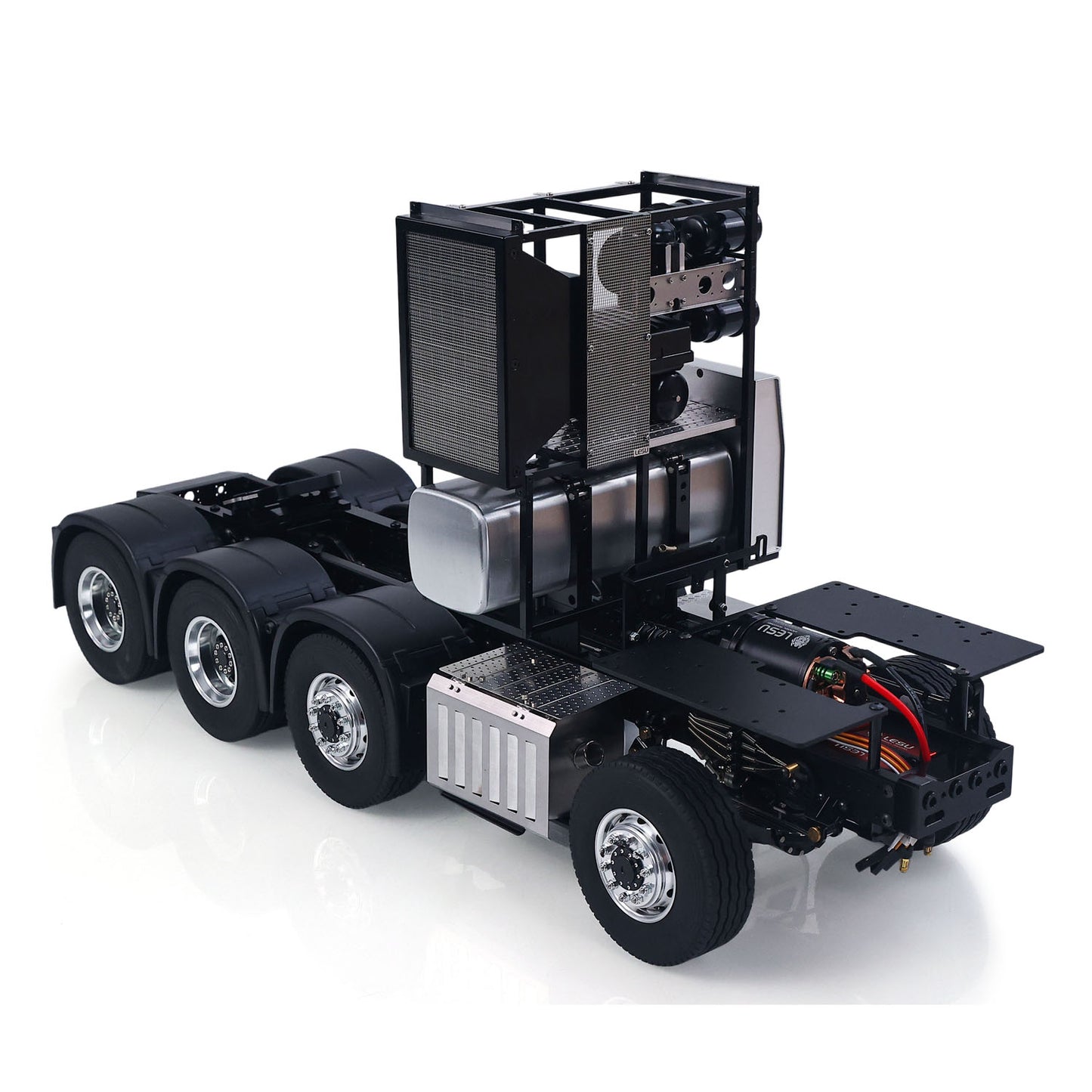 LESU 1/14 8*8 Heavy-duty Metal Chassis RC Highline 1851 3363 Tractor Truck Model W/ 3 Speed Gearbox Motor Servo Equipment Rack