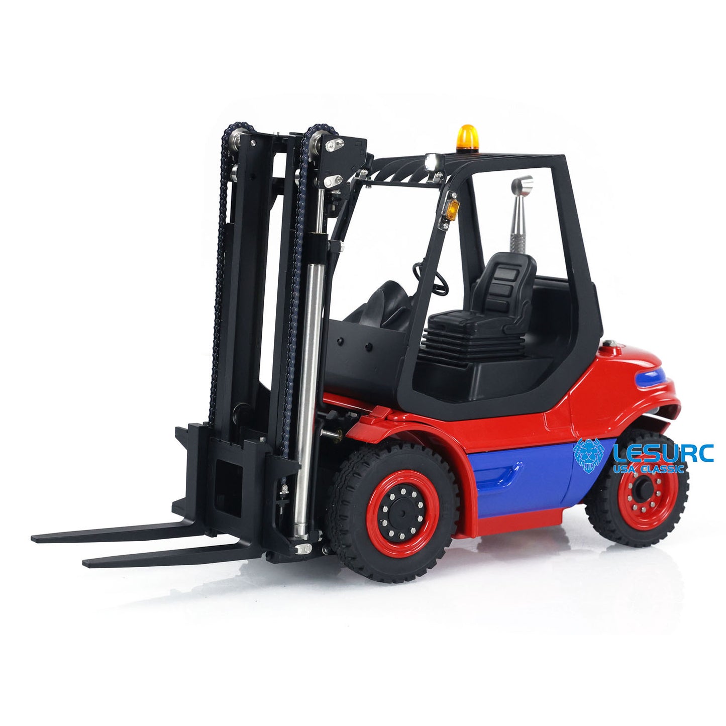 LESU 1/14 Hydraulic RC Forklift Remote Control Fork Lift Truck Transfer Car Model Emulated Engineering Vehicle Light Sound CNC