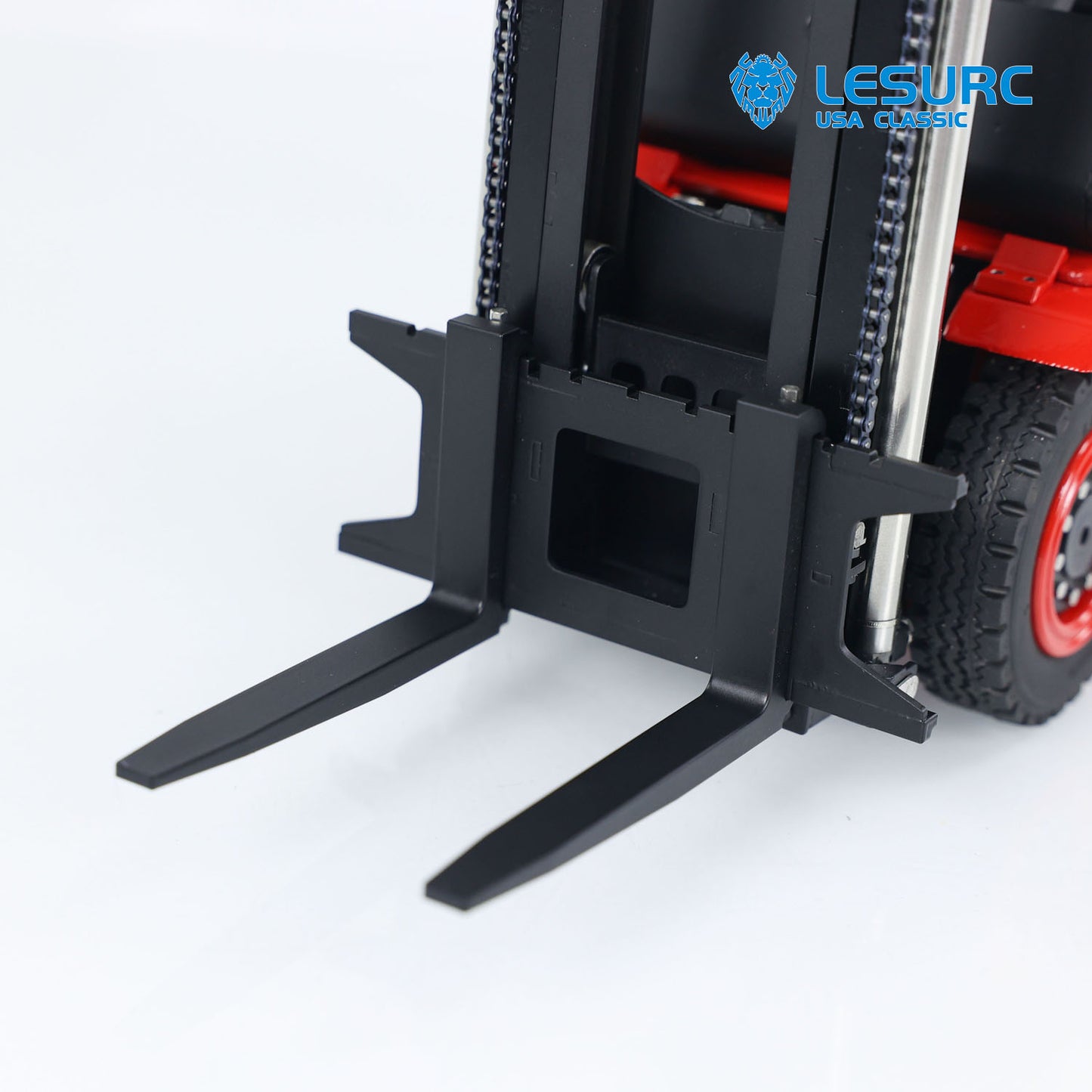 LESU 1/14 Hydraulic RC Forklift Remote Control Fork Lift Truck Transfer Car Model Emulated Engineering Vehicle Light Sound CNC