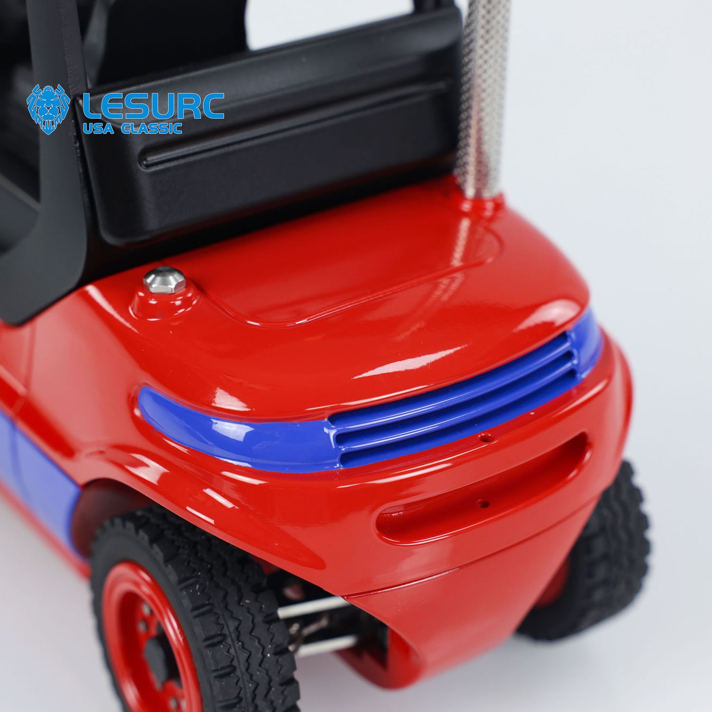 LESU A0002 1/14 Metal RC Hydraulic Forklift with FlySky I6S Radio Controller Sound Light System for Remote Control Construction Vehicle Enthusiasts