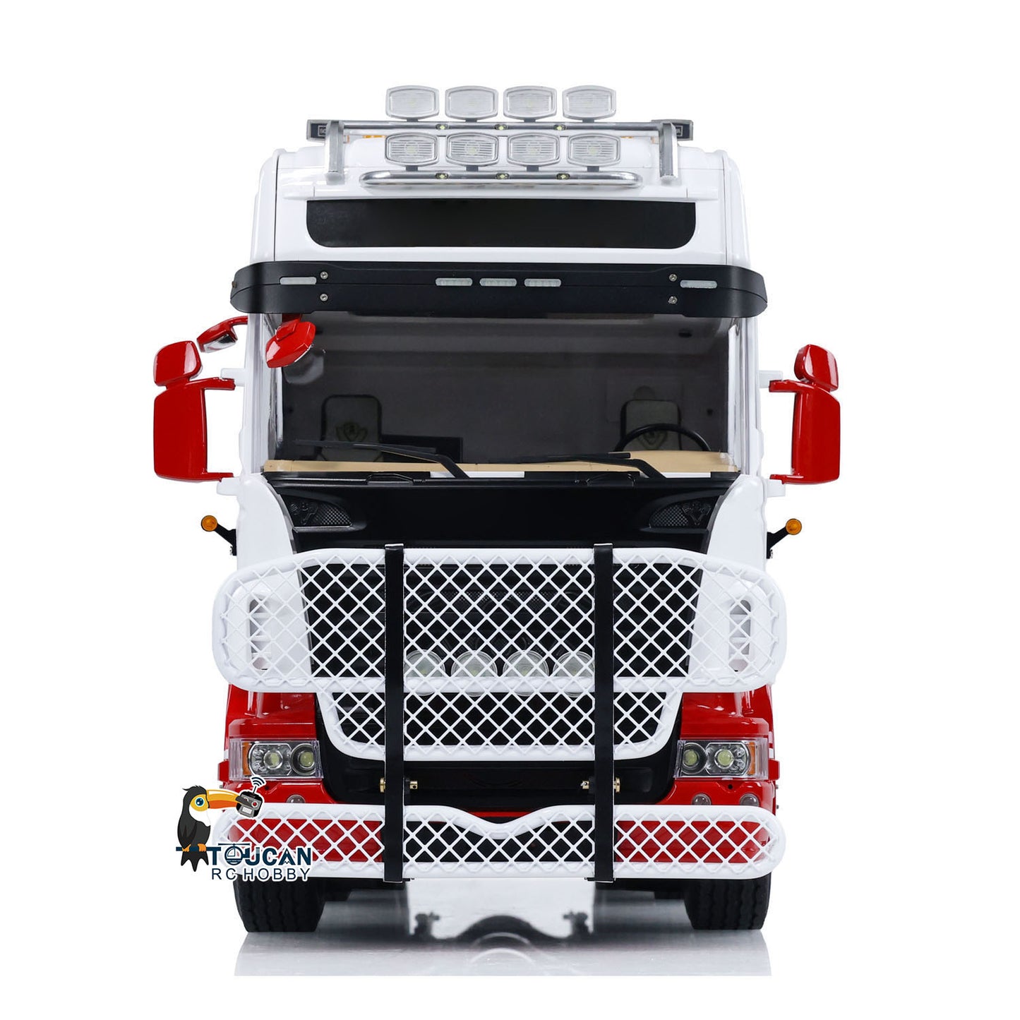 1/14 RC Tractor Truck Radio Control Car LESU 8X8 Metal Chassis Model 2-speed Transmission Light Sound