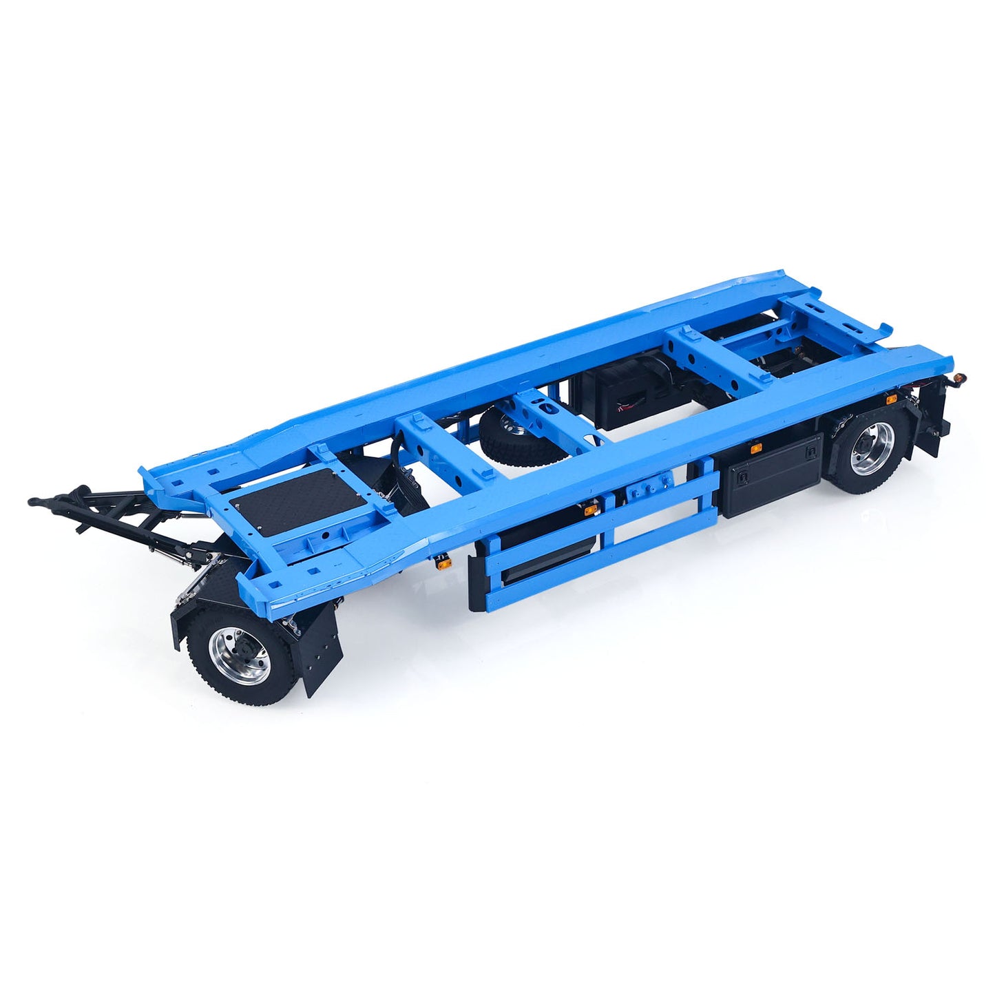 LESU A0065 Metal RC Trailer Painted Model Light System Front Wheel Steerable for 1/14 Remote Control Hydraulic Full Dump Truck