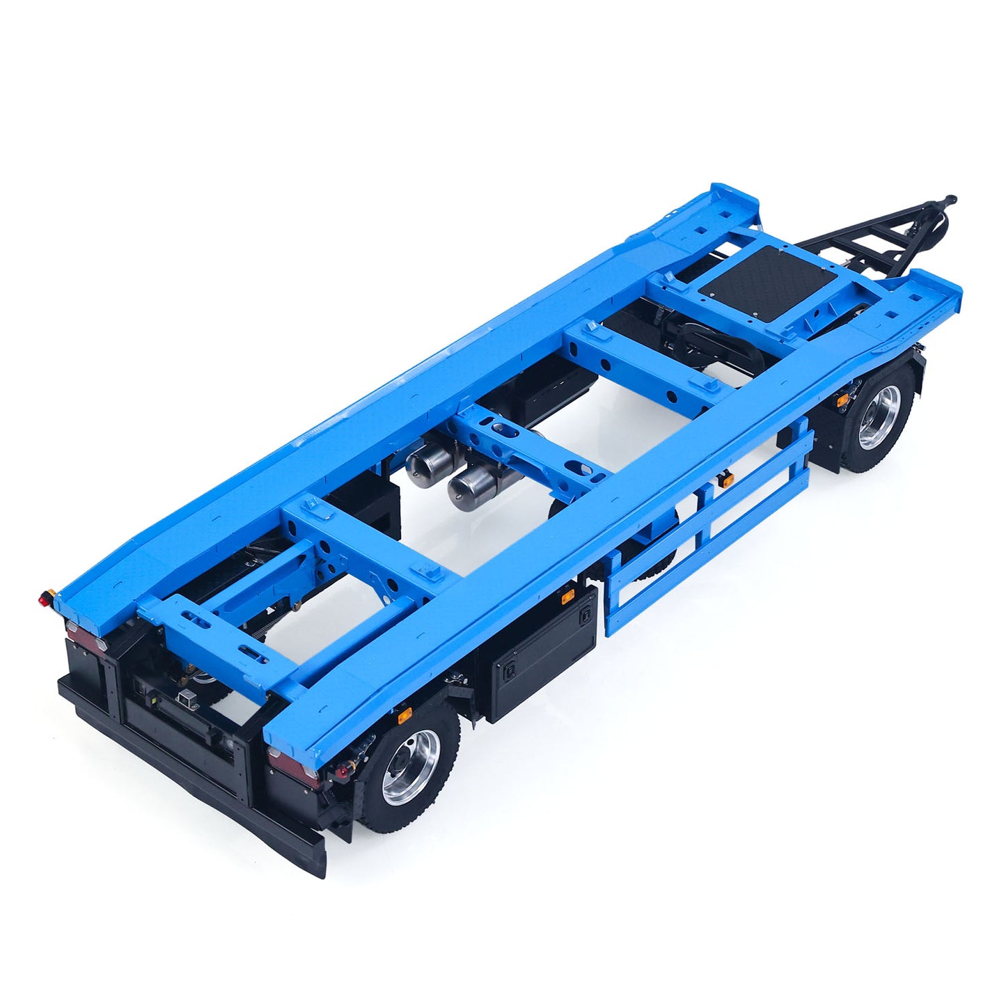 LESU A0065 Metal RC Trailer Painted Model Light System Front Wheel Steerable for 1/14 Remote Control Hydraulic Full Dump Truck