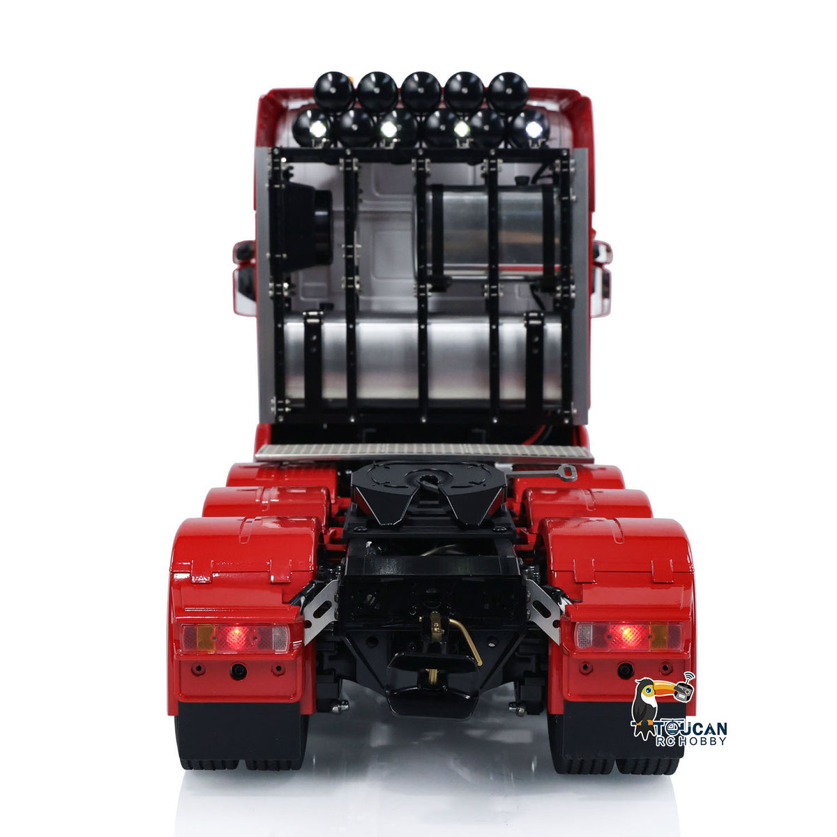 1/14 RC Tractor Truck Radio Control Car LESU 8X8 Metal Chassis Model 2-speed Transmission Light Sound
