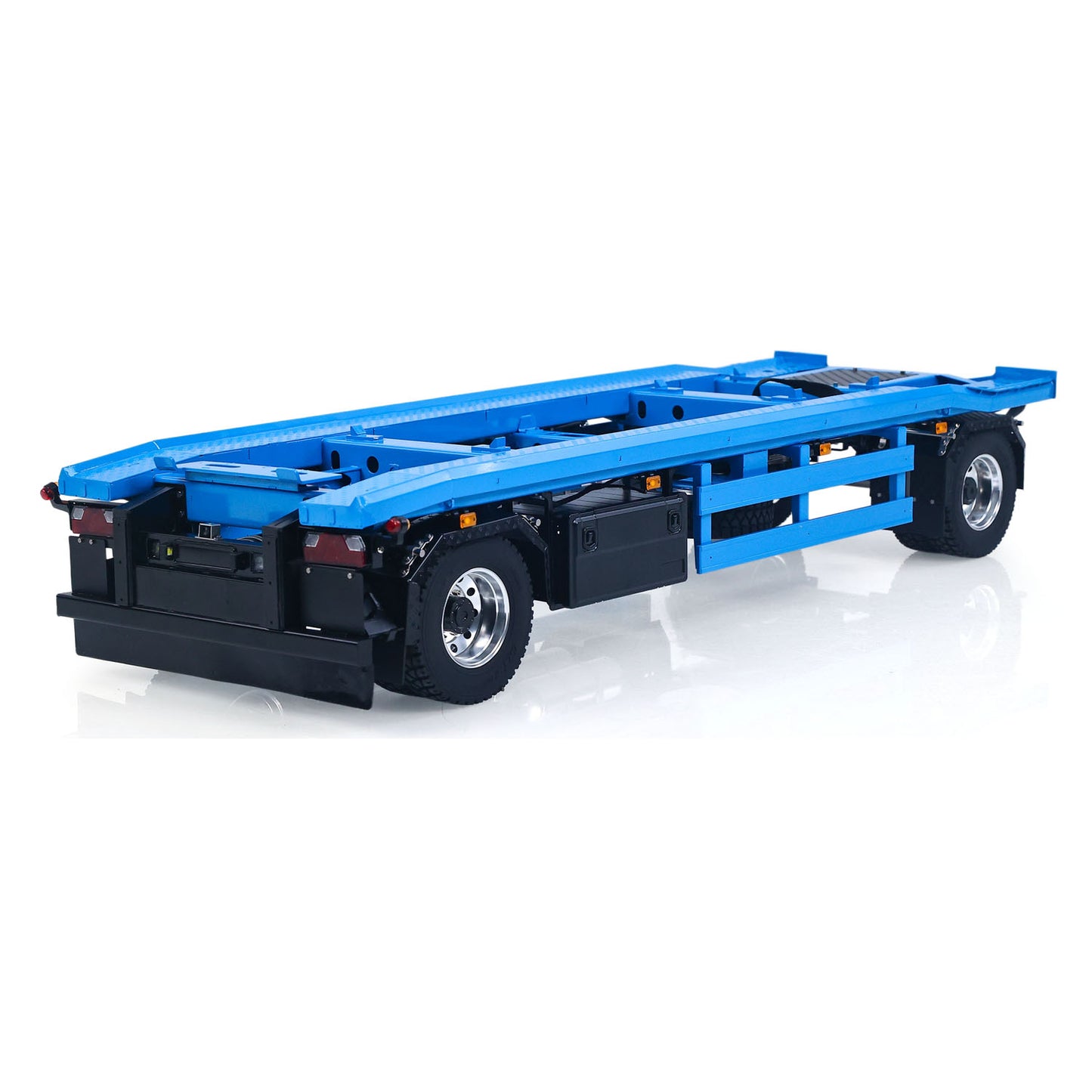 LESU A0065 Metal RC Trailer Painted Model Light System Front Wheel Steerable for 1/14 Remote Control Hydraulic Full Dump Truck
