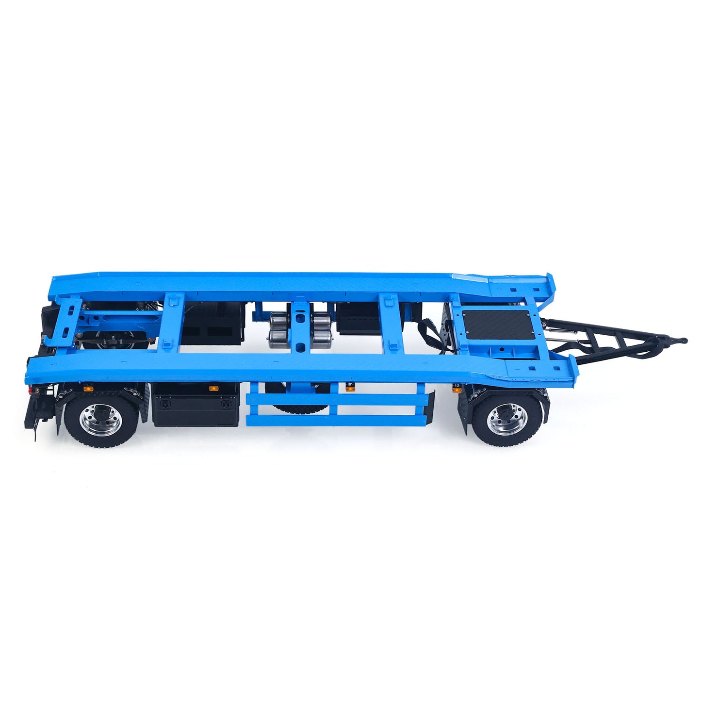 LESU A0065 Metal RC Trailer Painted Model Light System Front Wheel Steerable for 1/14 Remote Control Hydraulic Full Dump Truck