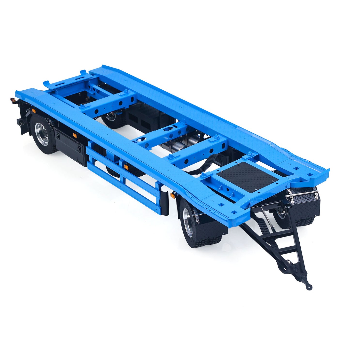 LESU A0065 Metal RC Trailer Painted Model Light System Front Wheel Steerable for 1/14 Remote Control Hydraulic Full Dump Truck