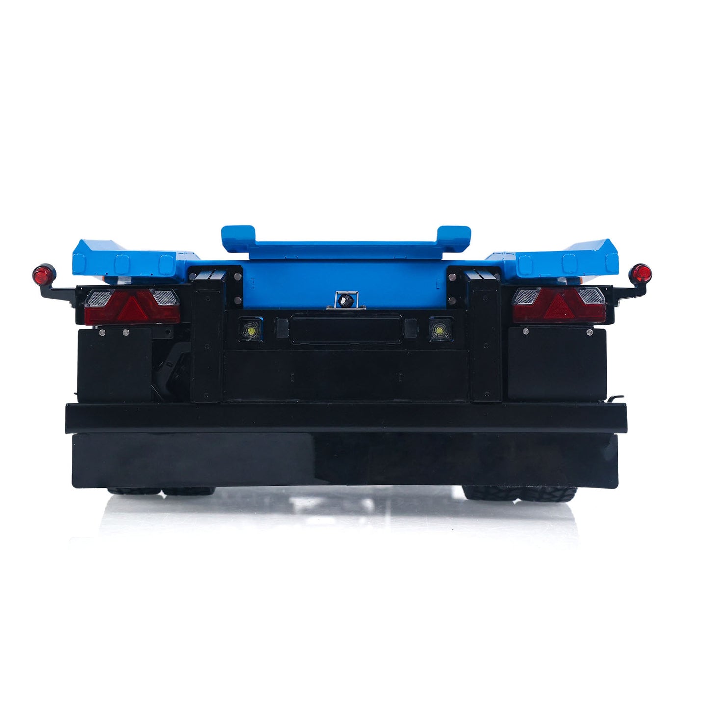 LESU A0065 Metal RC Trailer Painted Model Light System Front Wheel Steerable for 1/14 Remote Control Hydraulic Full Dump Truck