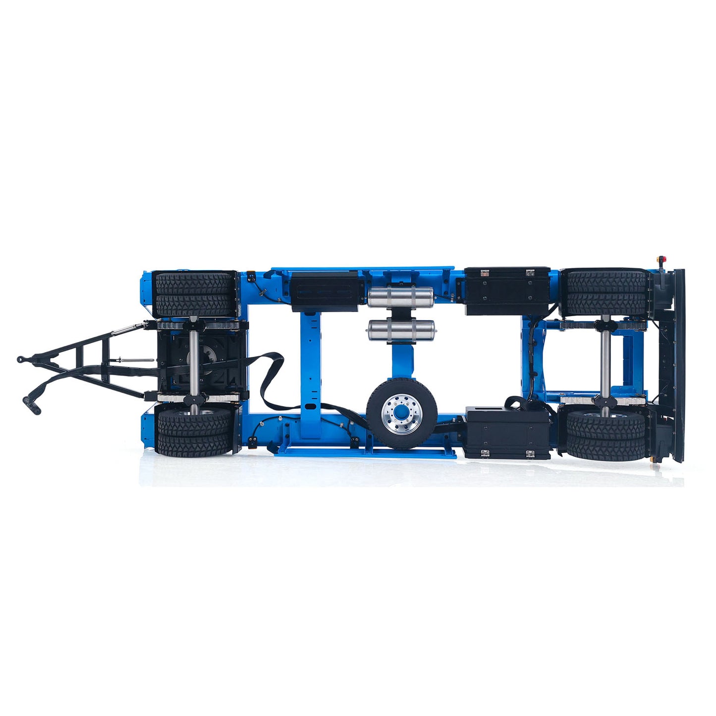 LESU A0065 Metal RC Trailer Painted Model Light System Front Wheel Steerable for 1/14 Remote Control Hydraulic Full Dump Truck