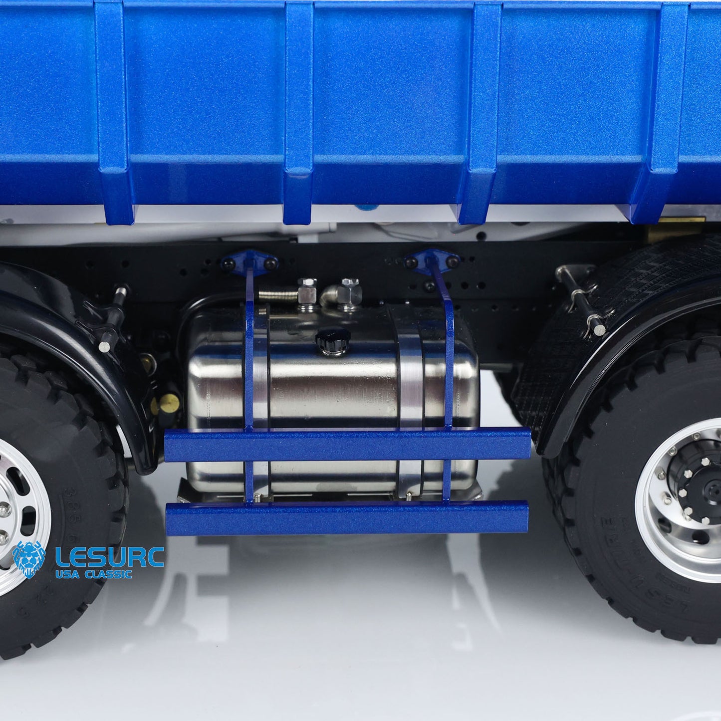 LESU Z0036 1/14 Metal 8x8 Hydraulic RC Roll On Off Dumper 2 Speed Transmission Differential Lock Sound Light System Front Hook