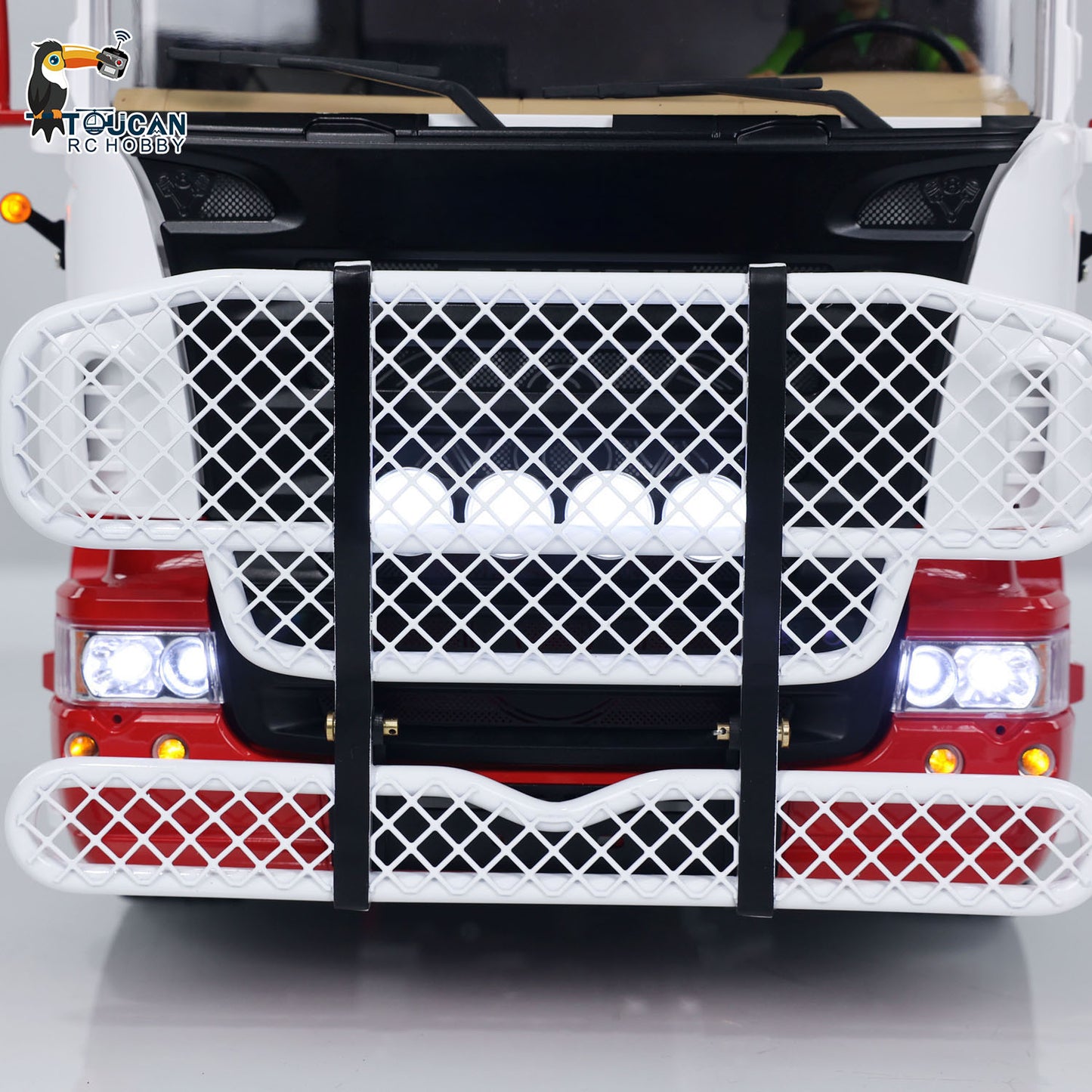 1/14 RC Tractor Truck Radio Control Car LESU 8X8 Metal Chassis Model 2-speed Transmission Light Sound