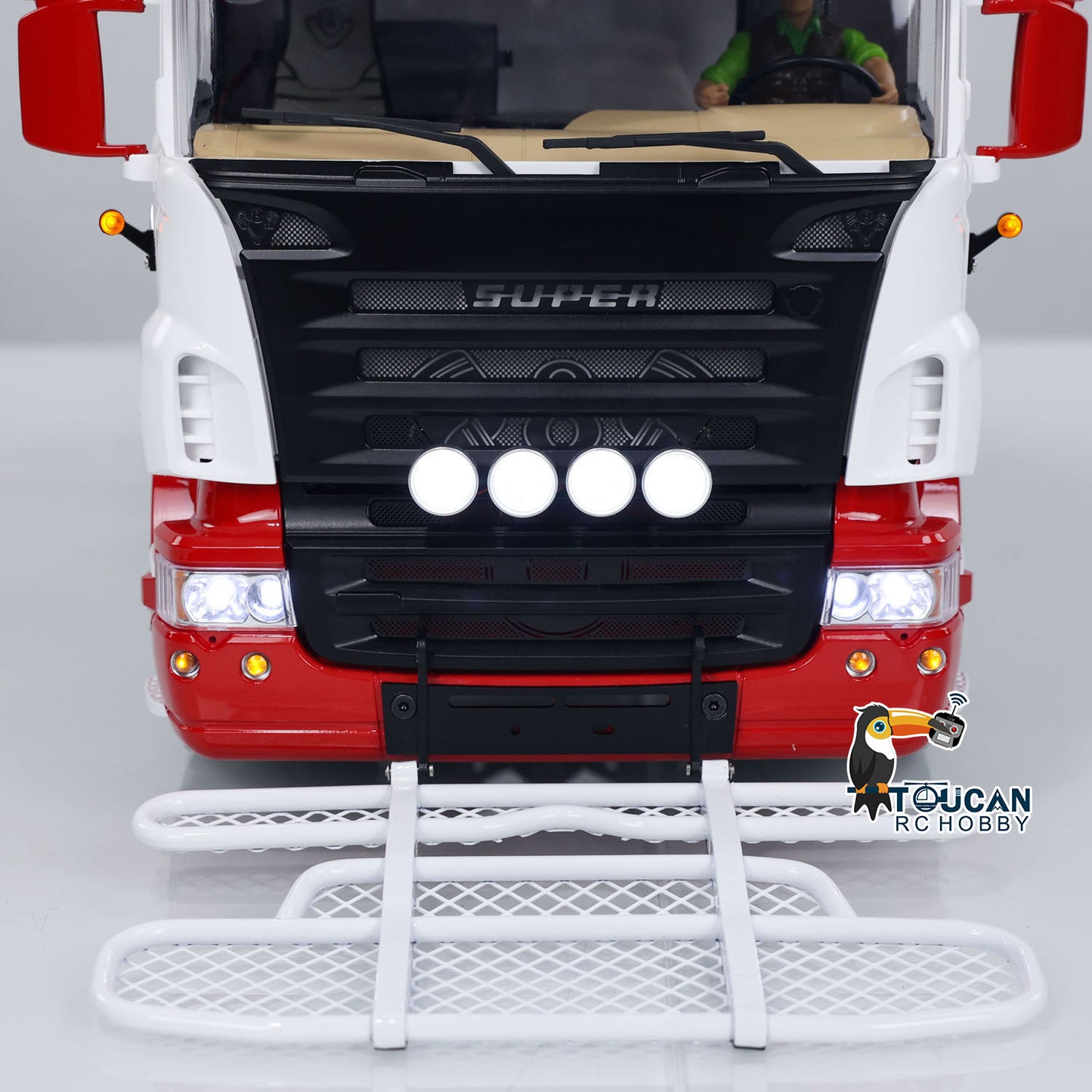 1/14 RC Tractor Truck Radio Control Car LESU 8X8 Metal Chassis Model 2-speed Transmission Light Sound