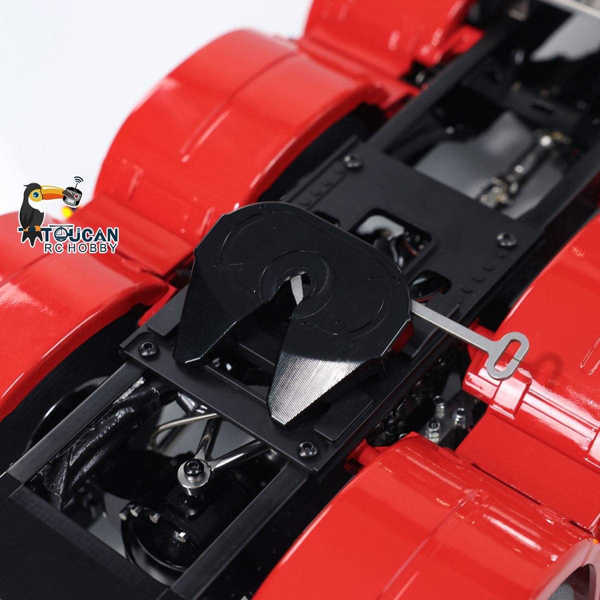 1/14 RC Tractor Truck Radio Control Car LESU 8X8 Metal Chassis Model 2-speed Transmission Light Sound