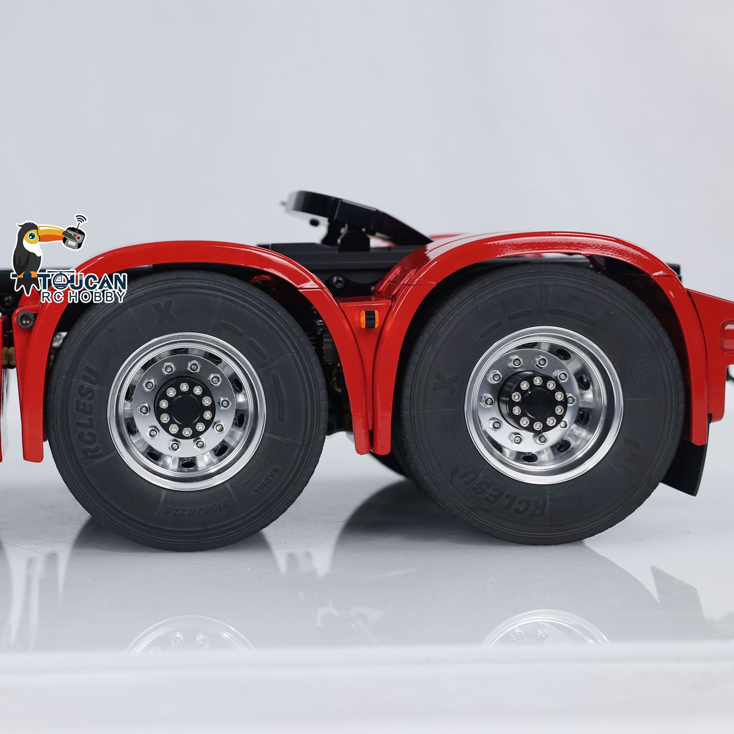 1/14 RC Tractor Truck Radio Control Car LESU 8X8 Metal Chassis Model 2-speed Transmission Light Sound