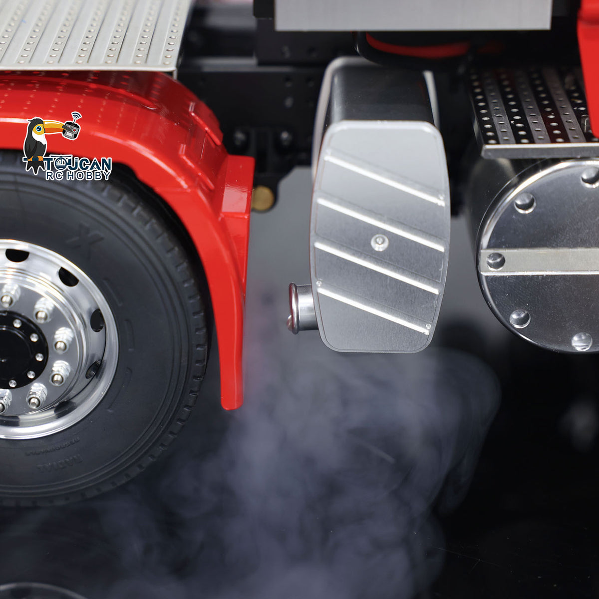 1/14 RC Tractor Truck Radio Control Car LESU 8X8 Metal Chassis Model 2-speed Transmission Light Sound