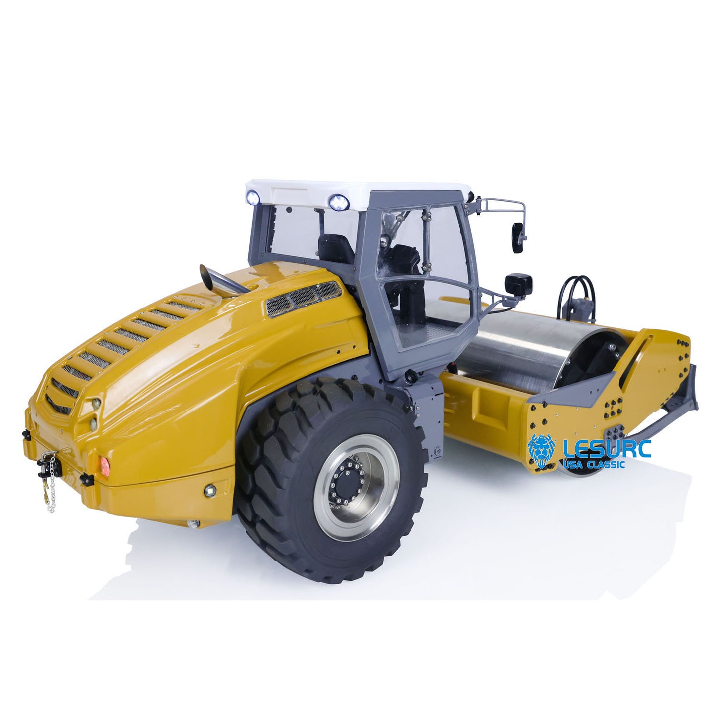 LESU 1/14 RC PNP Painted Hydraulic Road Roller Metal Engineering Vehicle Model HAMM-H13ixc W/ Motor ESC Light Sound System