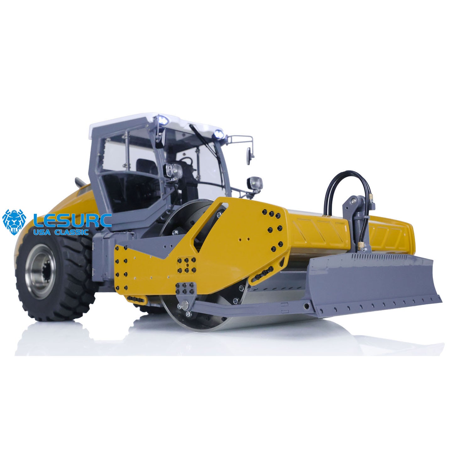 Painted LESU 1/14 RC Hydraulic Road Roller Metal Engineering Vehicle Model HAMM-H13ixc W/ Motor ESC Light Sound I6S Controller RTR