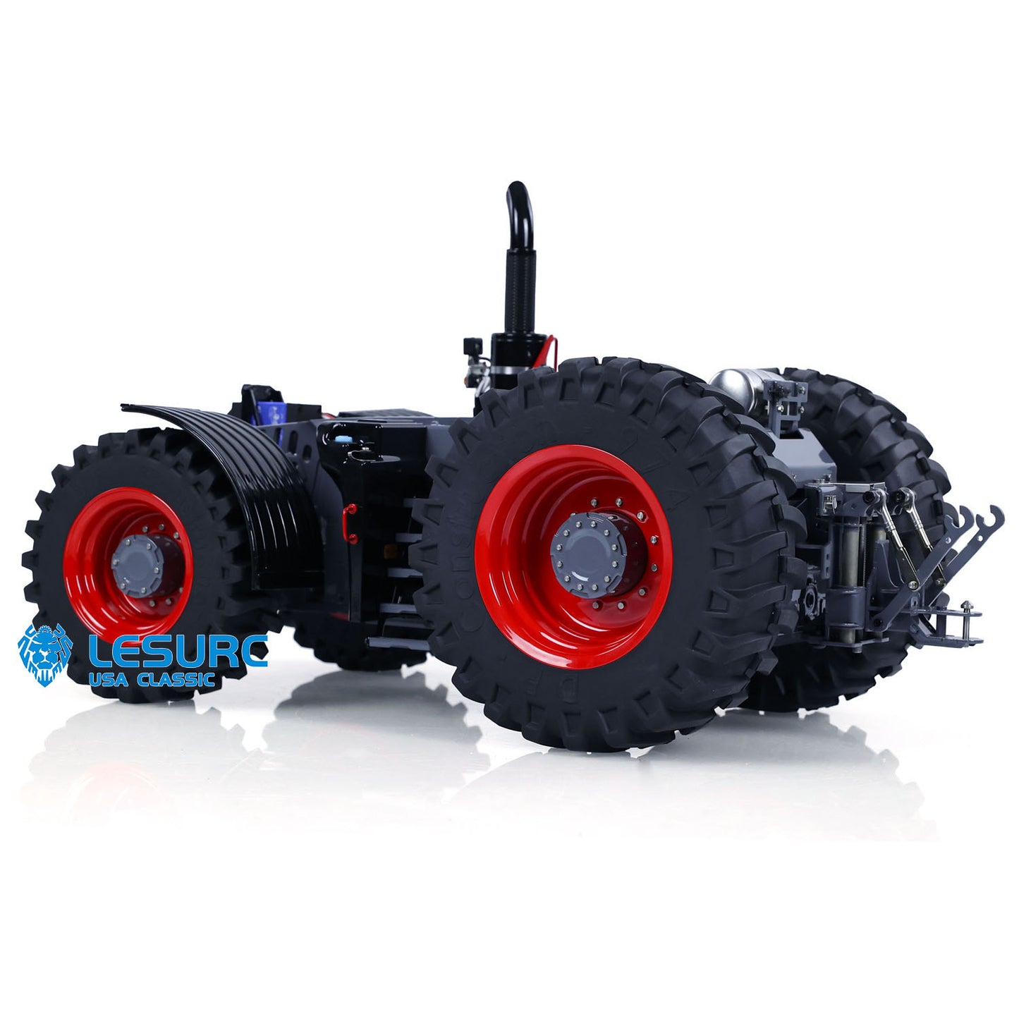 Metal Chassis 4X4 for 1/16 LESU 1050 RC Tractors DIY Radio Control Car Model Assembled Unpainted Accessory Differential Lock