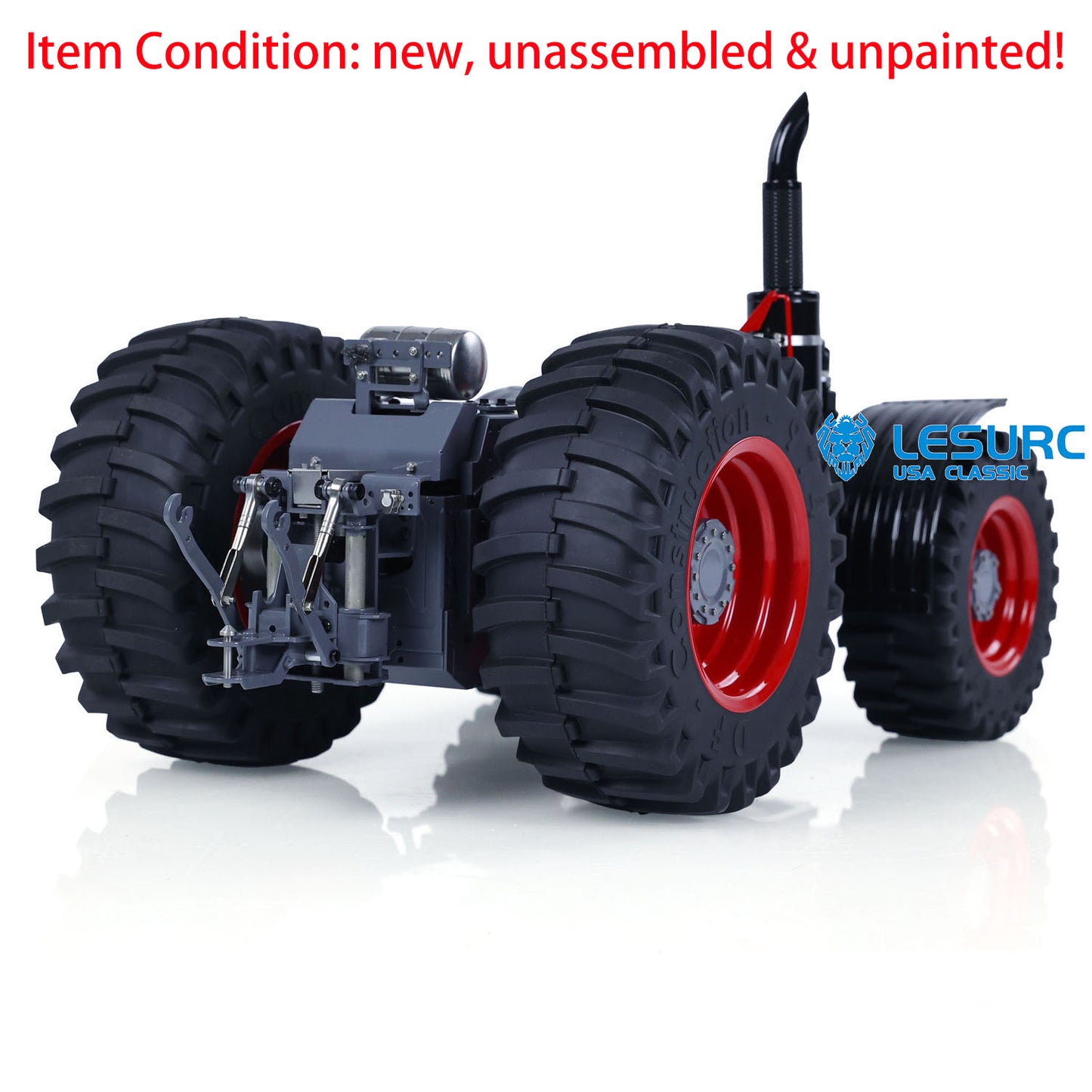 Metal Chassis for LESU 1/16 4X4 1050 RC Tractors Remote Control Car Model Kits Unpainted Hobby Model DIY Spare Parts