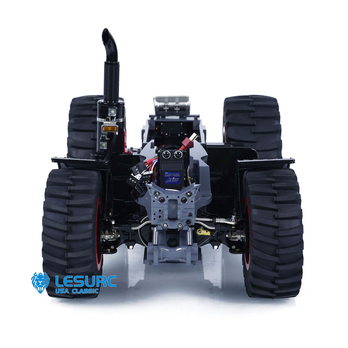 Metal Chassis 4X4 for 1/16 LESU 1050 RC Tractors DIY Radio Control Car Model Assembled Unpainted Accessory Differential Lock