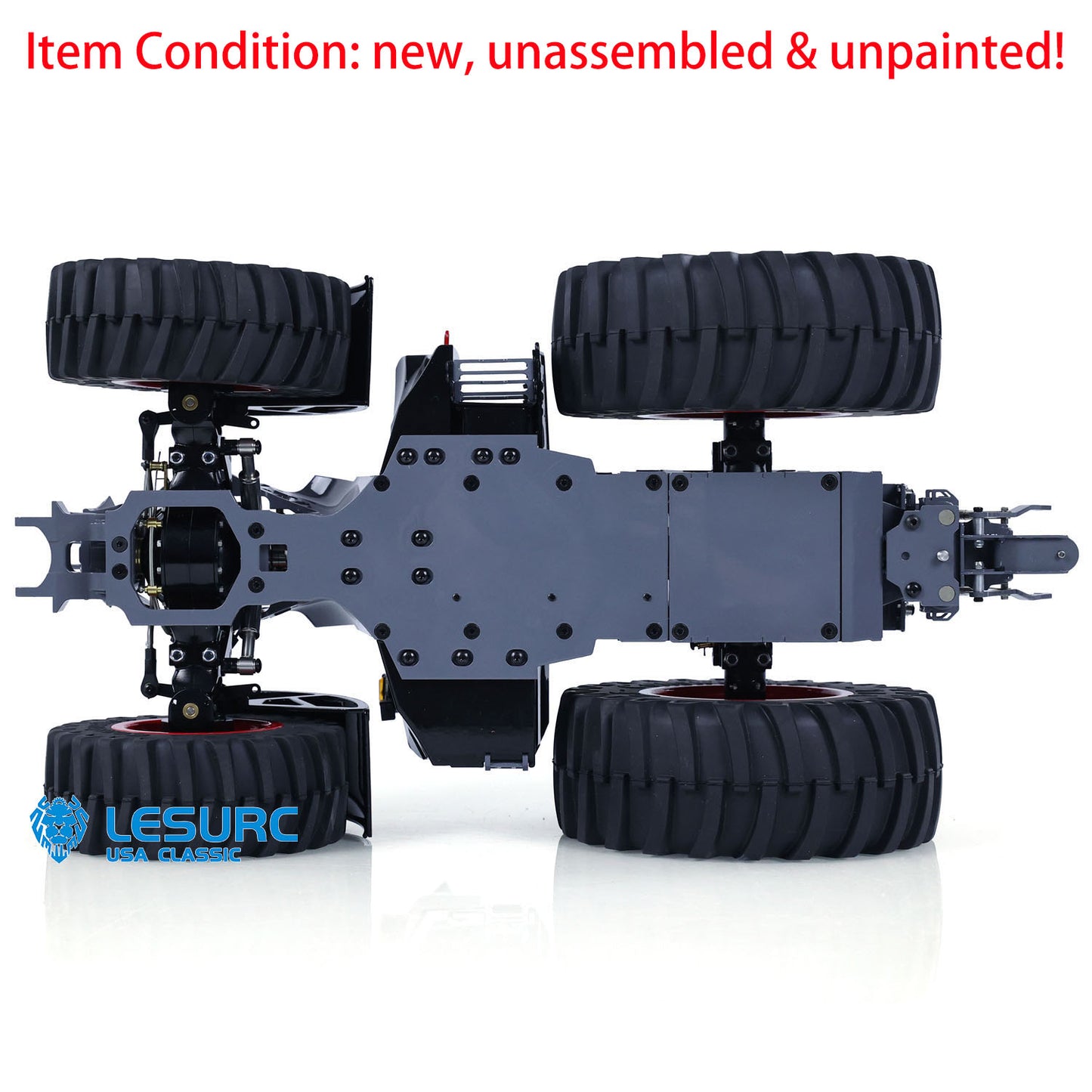 Metal Chassis for LESU 1/16 4X4 1050 RC Tractors Remote Control Car Model Kits Unpainted Hobby Model DIY Spare Parts