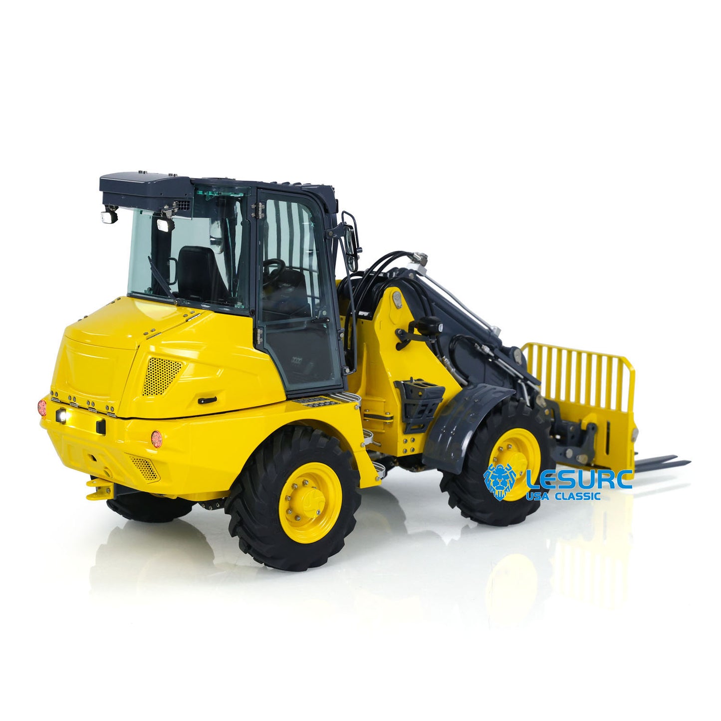 LESU Aoue AT1050 1/14 Metal RC Hydraulic Telescopic Fork Loader A0016 with FlySky I6S Radio Controller Light Sound for Scale Model Collectors