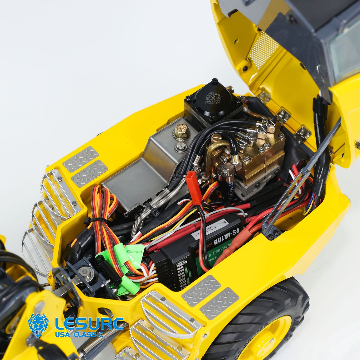 LESU Aoue AT1050 1/14 Metal RC Hydraulic Telescopic Fork Loader A0016 with FlySky I6S Radio Controller Light Sound for Scale Model Collectors