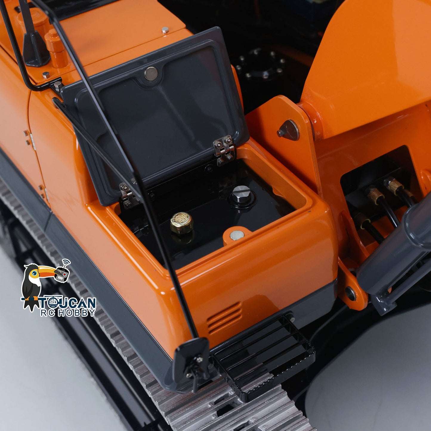 Pre-order Metal LESU 1/14 Remote Control Tracked 2Arms Hydraulic Excavator DX350LC Construction Vehicle Model With 3CH Valve Brushed Motor