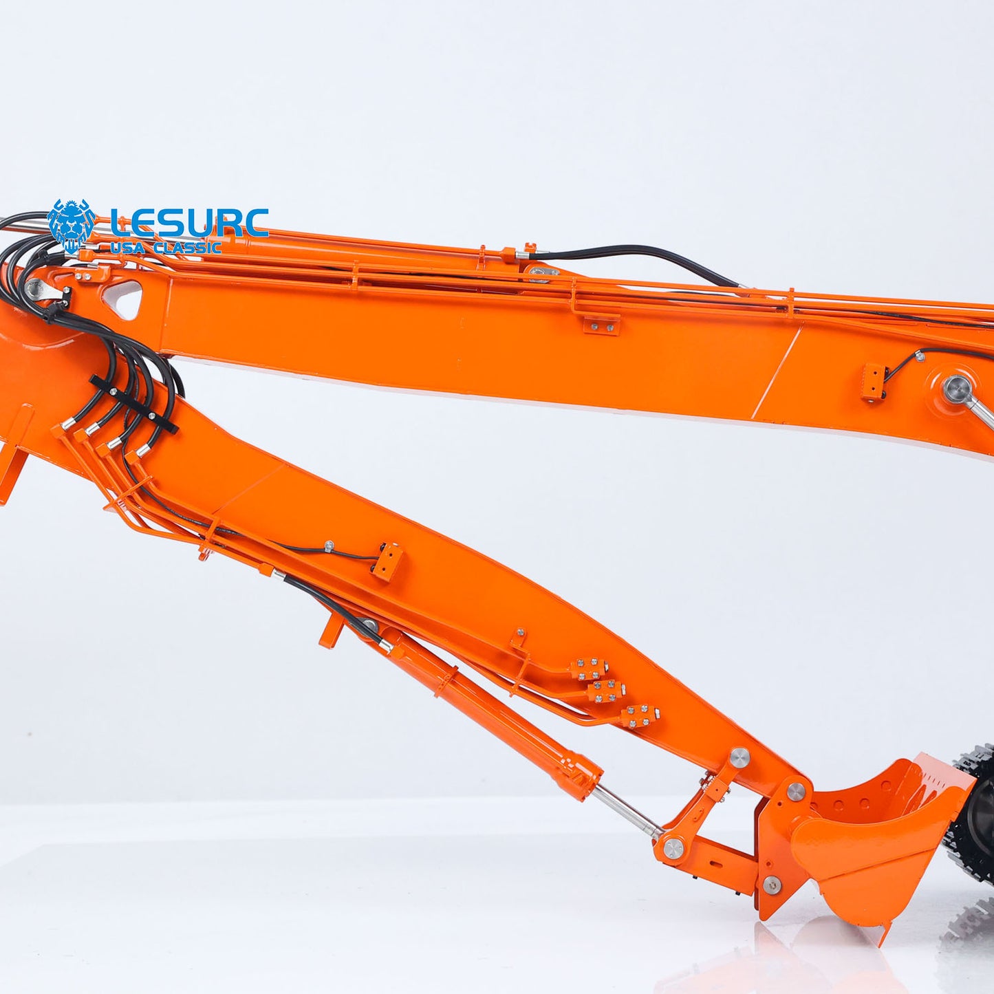 IN Stock LESU AOUE LR945 1/14 RC Metal Hydraulic Tracks Excavator Long Arm Digger Model PL18EV LITE Radio System 7CH Reversing Valve