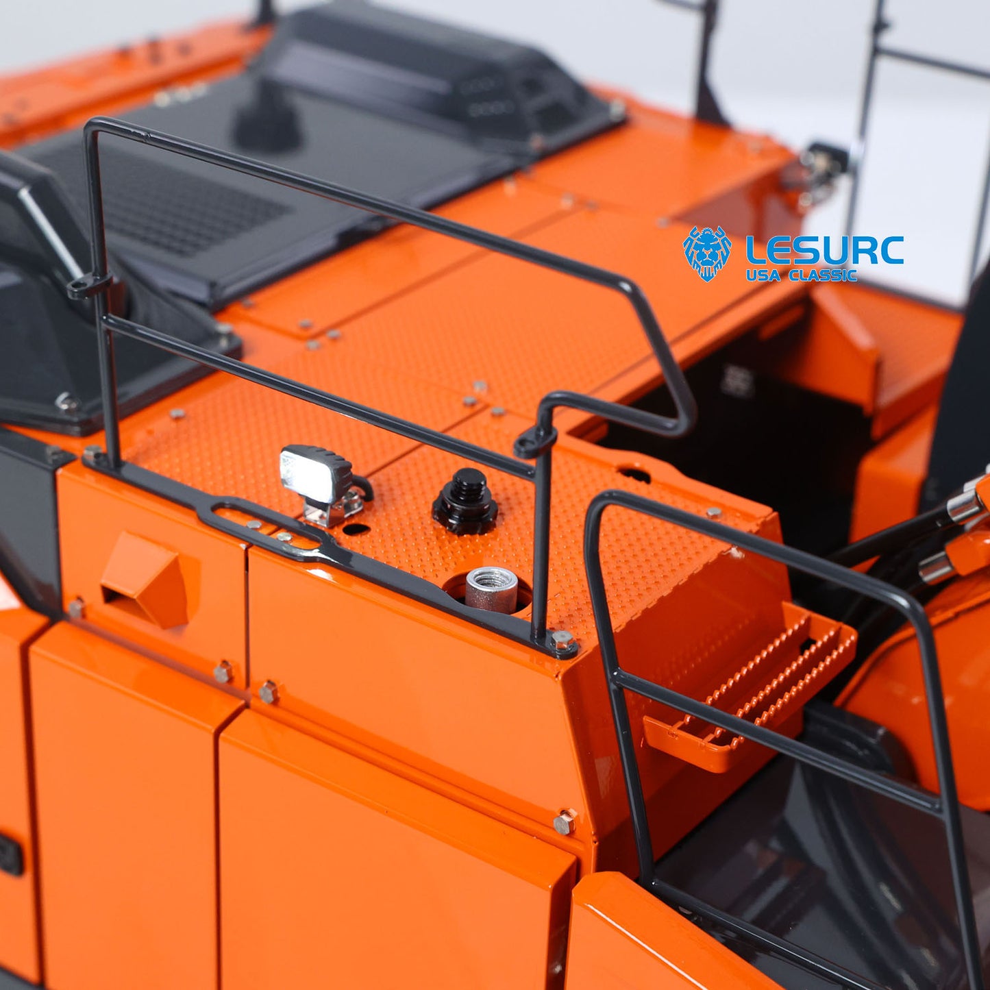 IN Stock LESU AOUE LR945 1/14 RC Metal Hydraulic Tracks Excavator Long Arm Digger Model PL18EV LITE Radio System 7CH Reversing Valve