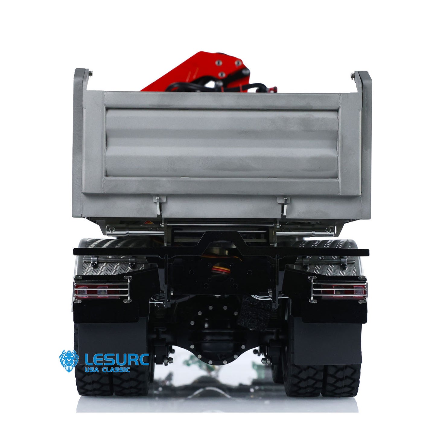 LESU 3348 8X8 RC Hydraulic Dump Truck 3-Ways 1/14 Remote Control Crane Tipper Engineering Vehicle Model 2Speed Gearbox Sound