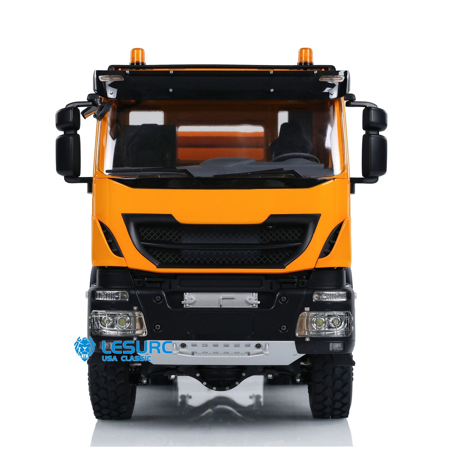 LESU Metal 1/14 RC Hydraulic Dumper Car 3-way Radio Control Dump Truck Model 6x6 All-wheel Drive 3-speed Transmission