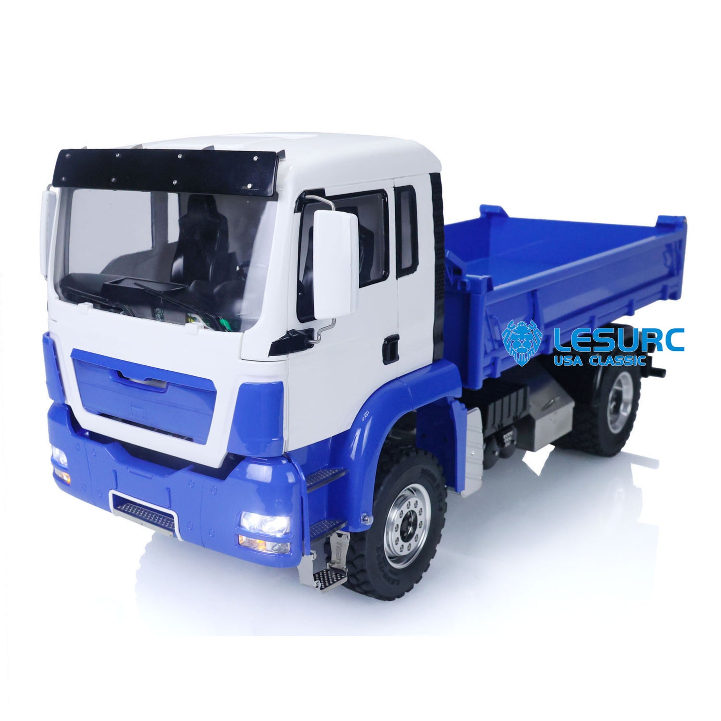 LESU 4X4 Hydraulic RC Dumper Truck 1/14 Scale Metal TGS Ready To Run Remote Control Tipper Car Model W/ Motor Servo ESC Sound