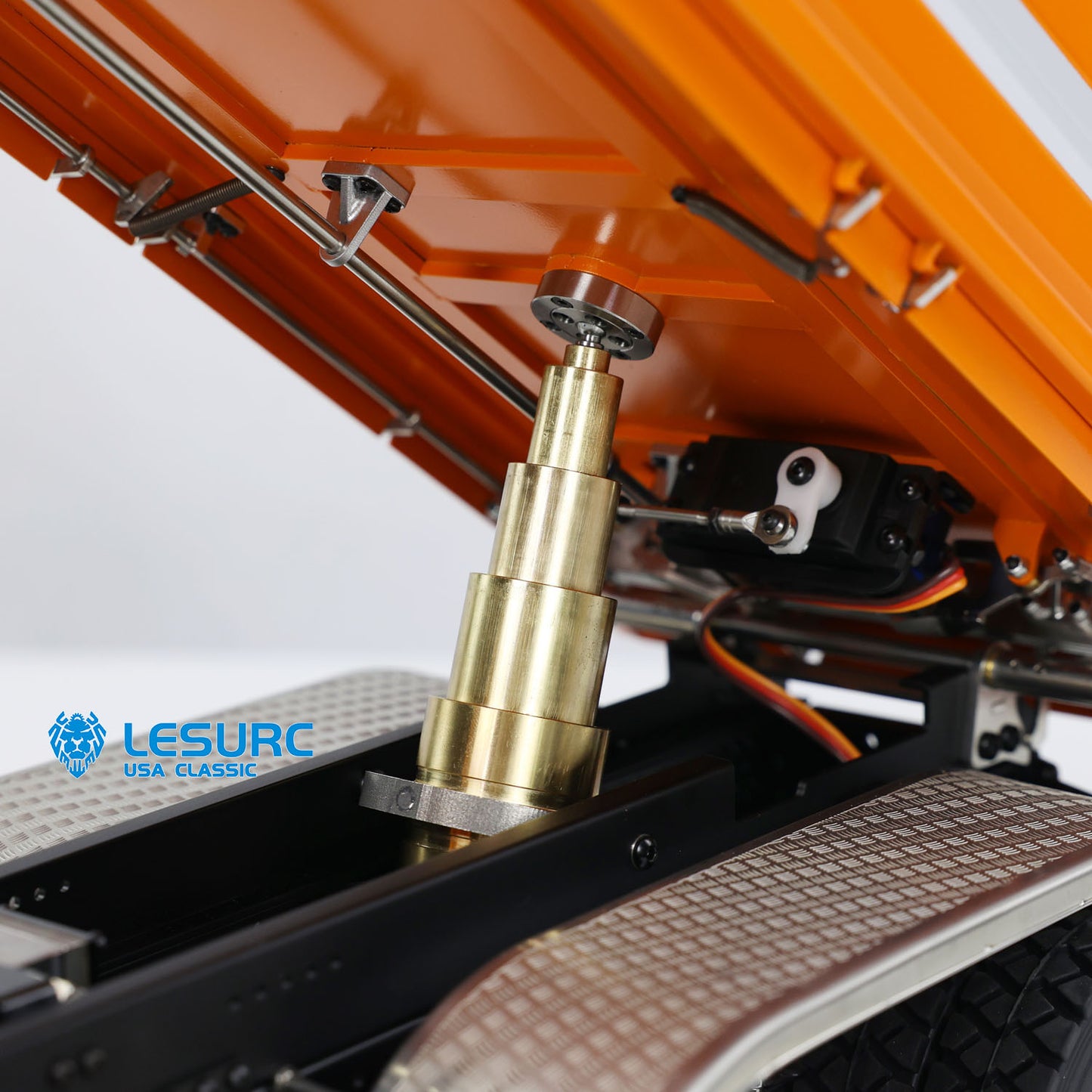 LESU A0009 1/14 Metal 6x6 RC Hydraulic Dump Truck with FlySky I6S Radio Controller 3 Speed Transmission for Model Enthusiast