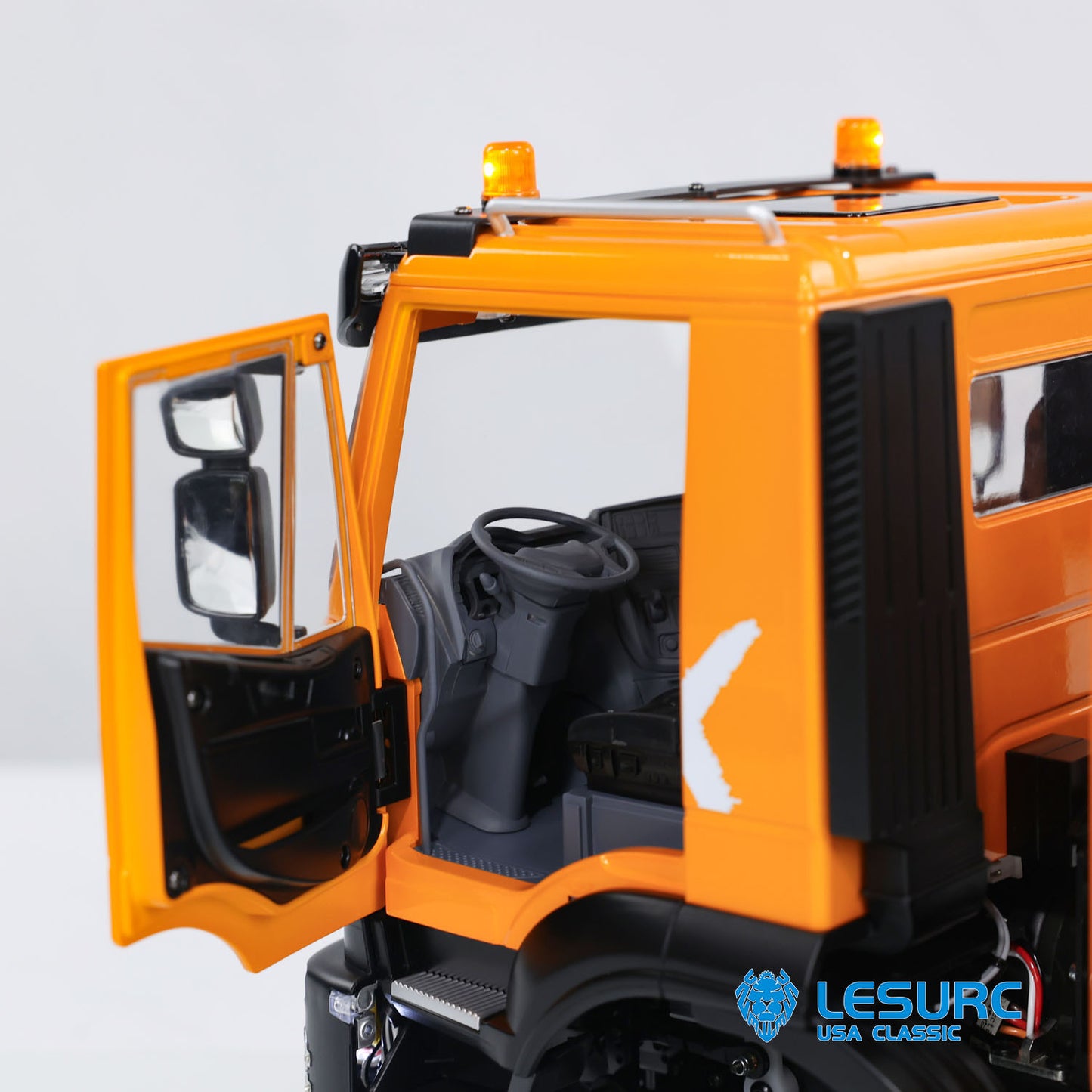 LESU Metal 1/14 RC Hydraulic Dumper Car 3-way Radio Control Dump Truck Model 6x6 All-wheel Drive 3-speed Transmission