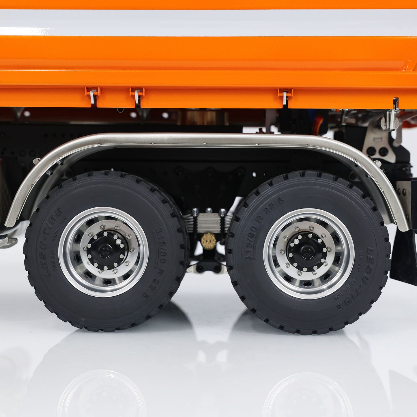 LESU 1/14 Metal 3 Way 6x6 RC Hydraulic Dump Truck Model with FlySky I6S Remote Controller 3-speed Transmission