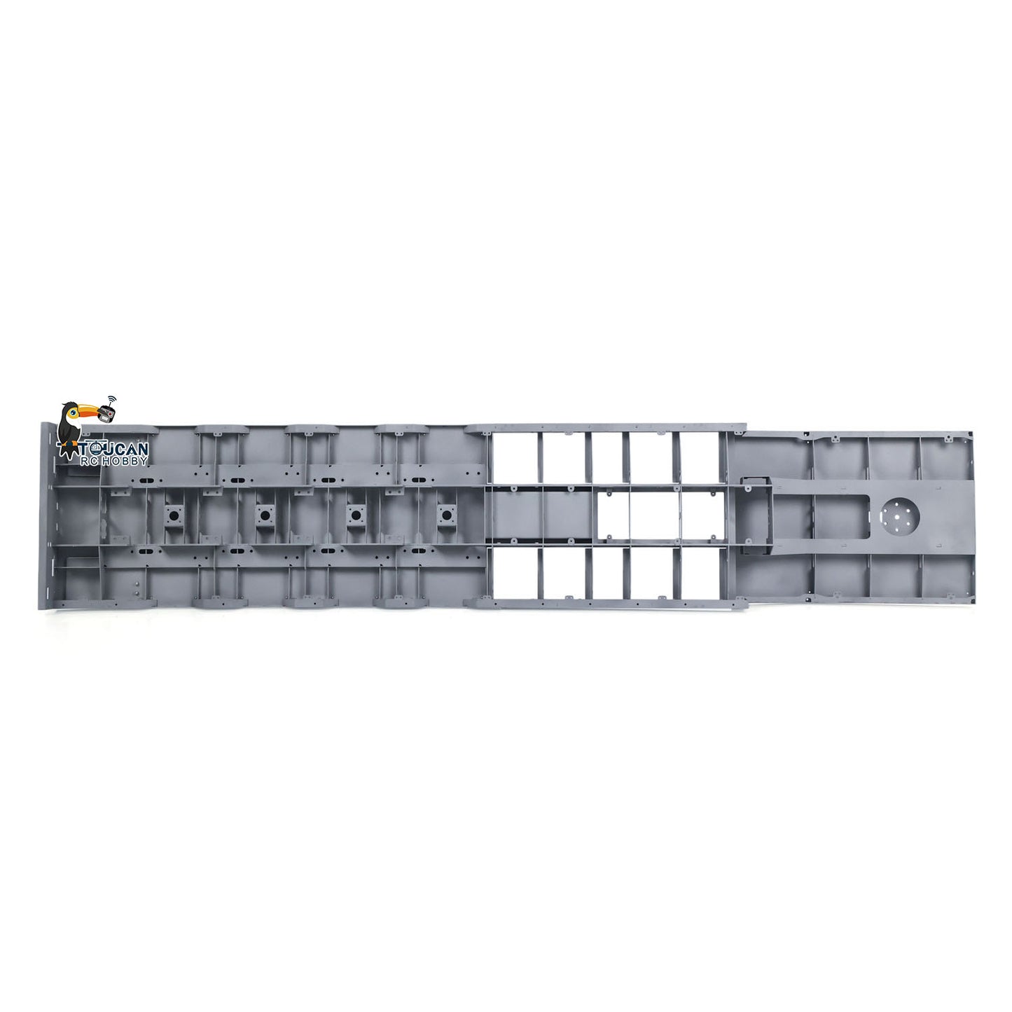 LESU 1/14 Metal Trailer Hydraulic Lifting Tailboard 4 Axles Steering Available Electric Support Legs for DIY RC Tractor Truck