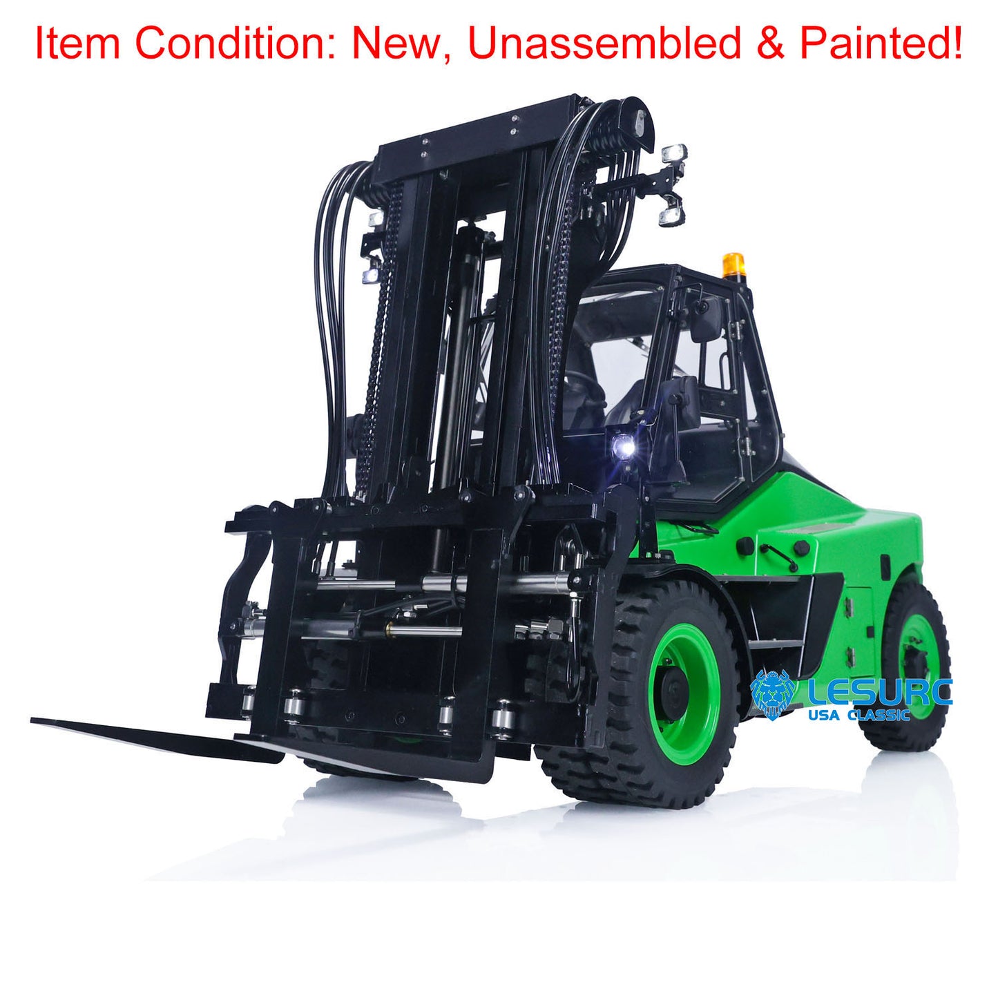 LESU 1/14 Scale RC Hydraulic Painting Forklift Aoue-LD160S Remote Control Model W/ Motor ESC Light Sound W/O Battery Radio Charger