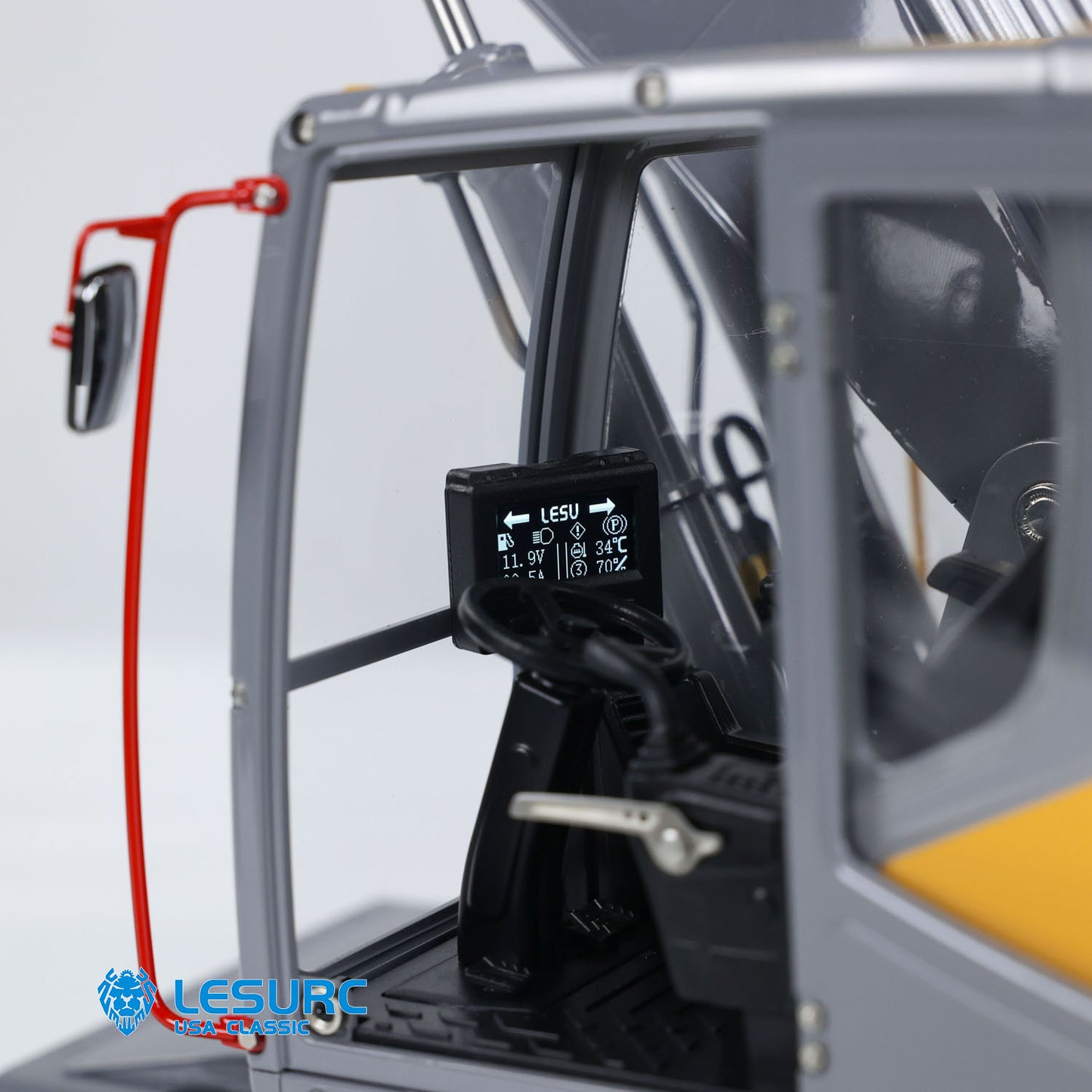1/14 Aoue ET30H LESU RC Hydraulic Excavator RTR Wheeled Radio Control Diggers Model PL18EVLite Remote Control LCD Display Screen