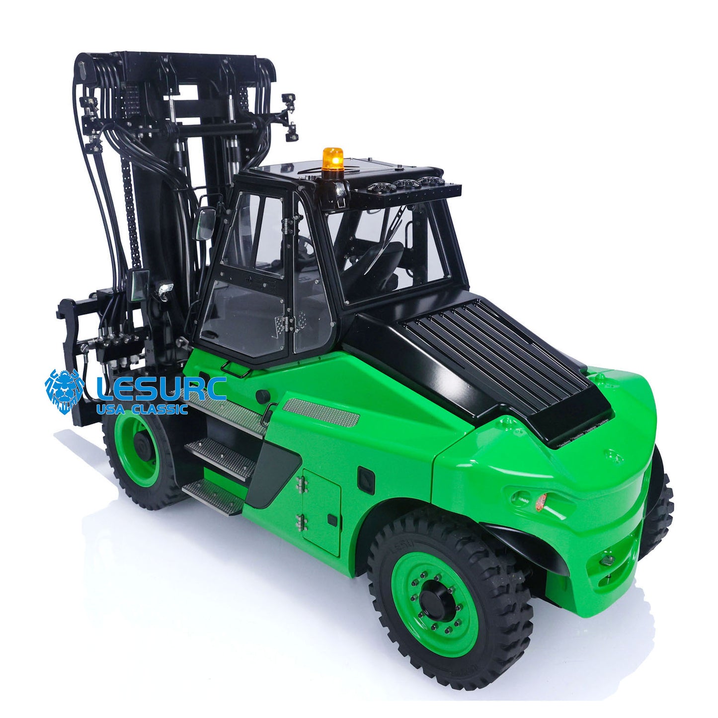 In Stock 1/14 LESU RC RTR Hydraulic Painting Forklift Remote Control Model Aoue-LD160S W/ Light Sound Motor ESC Battery Charger ST8 Radio