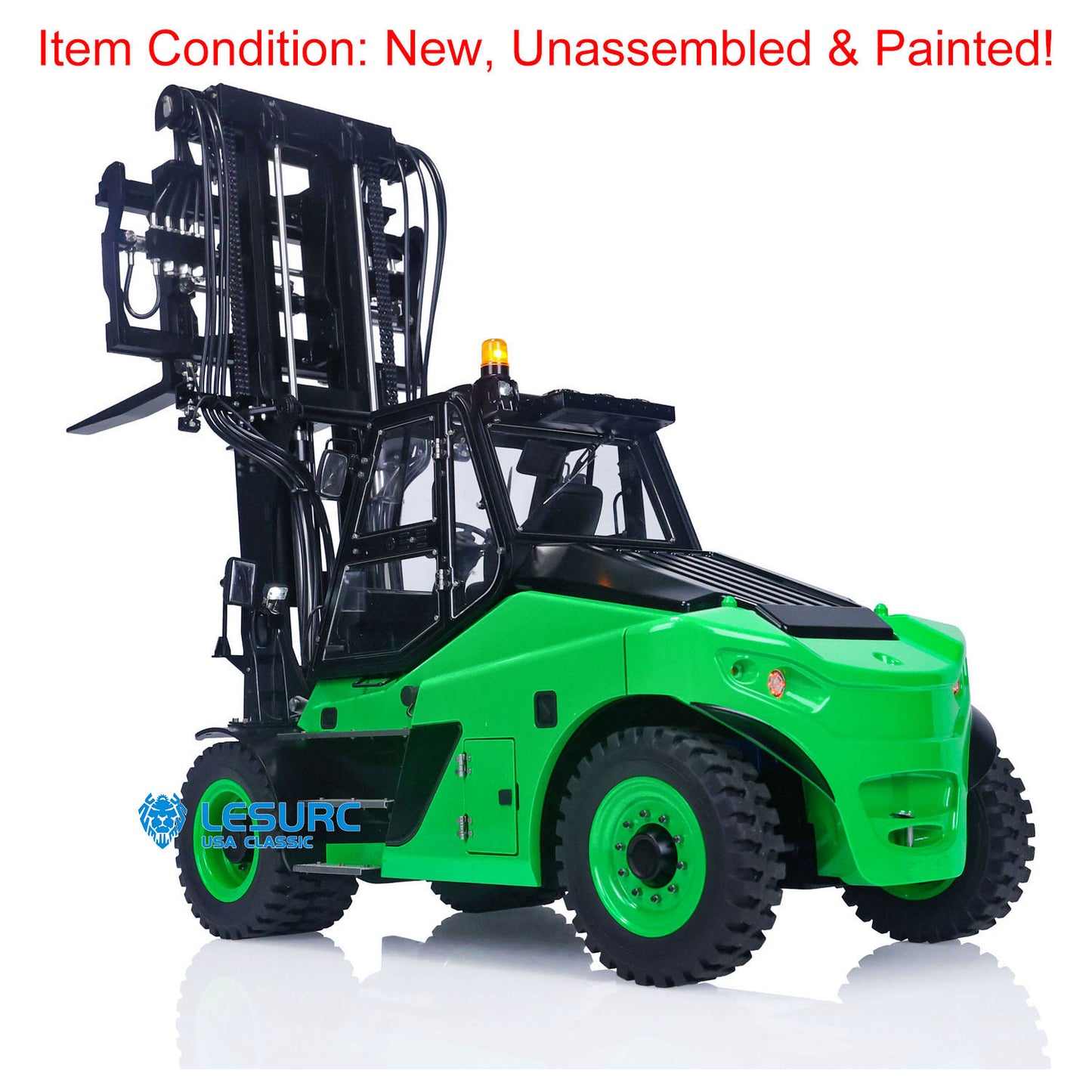 LESU 1/14 Scale RC Hydraulic Painting Forklift Aoue-LD160S Remote Control Model W/ Motor ESC Light Sound W/O Battery Radio Charger