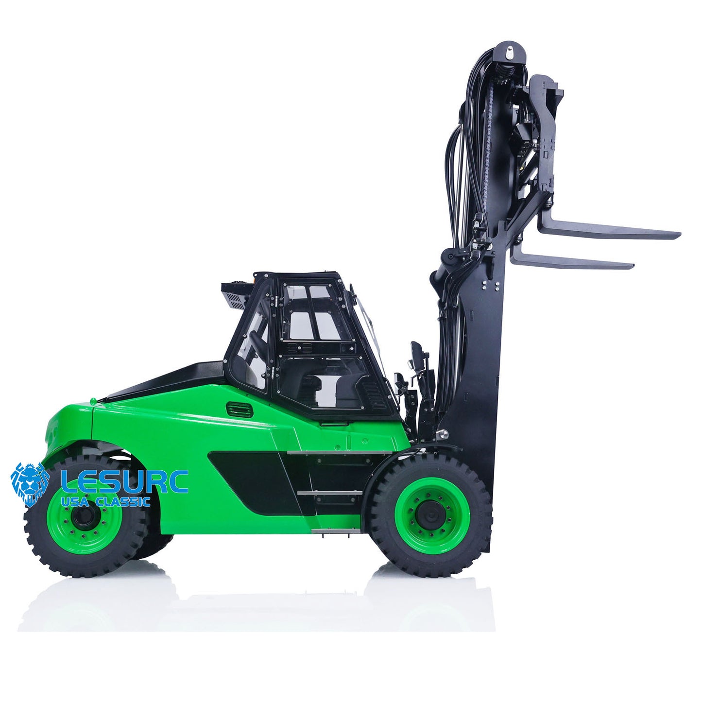 In Stock 1/14 LESU RC RTR Hydraulic Painting Forklift Remote Control Model Aoue-LD160S W/ Light Sound Motor ESC Battery Charger ST8 Radio