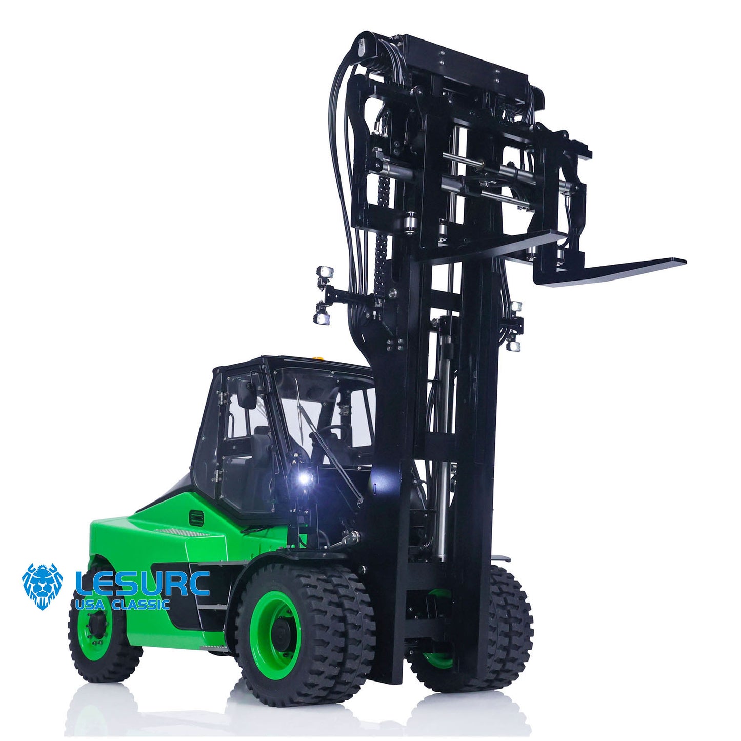 LESU 1/14 RC PNP Hydraulic Painting Forklift Aoue-LD160S Remote Control Model W/ Light Sound Motor ESC W/O Battery Charger Radio