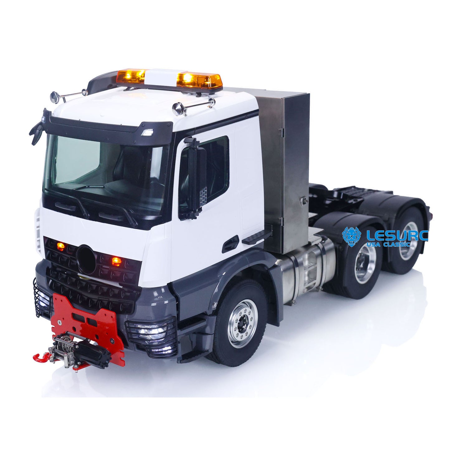 LESU 1/14 RC Low-top Tractor Truck 3363 Car Model 6x6 Metal Chassis Assembled W/ Light & Sound Systems Motor Servo ESC Winch