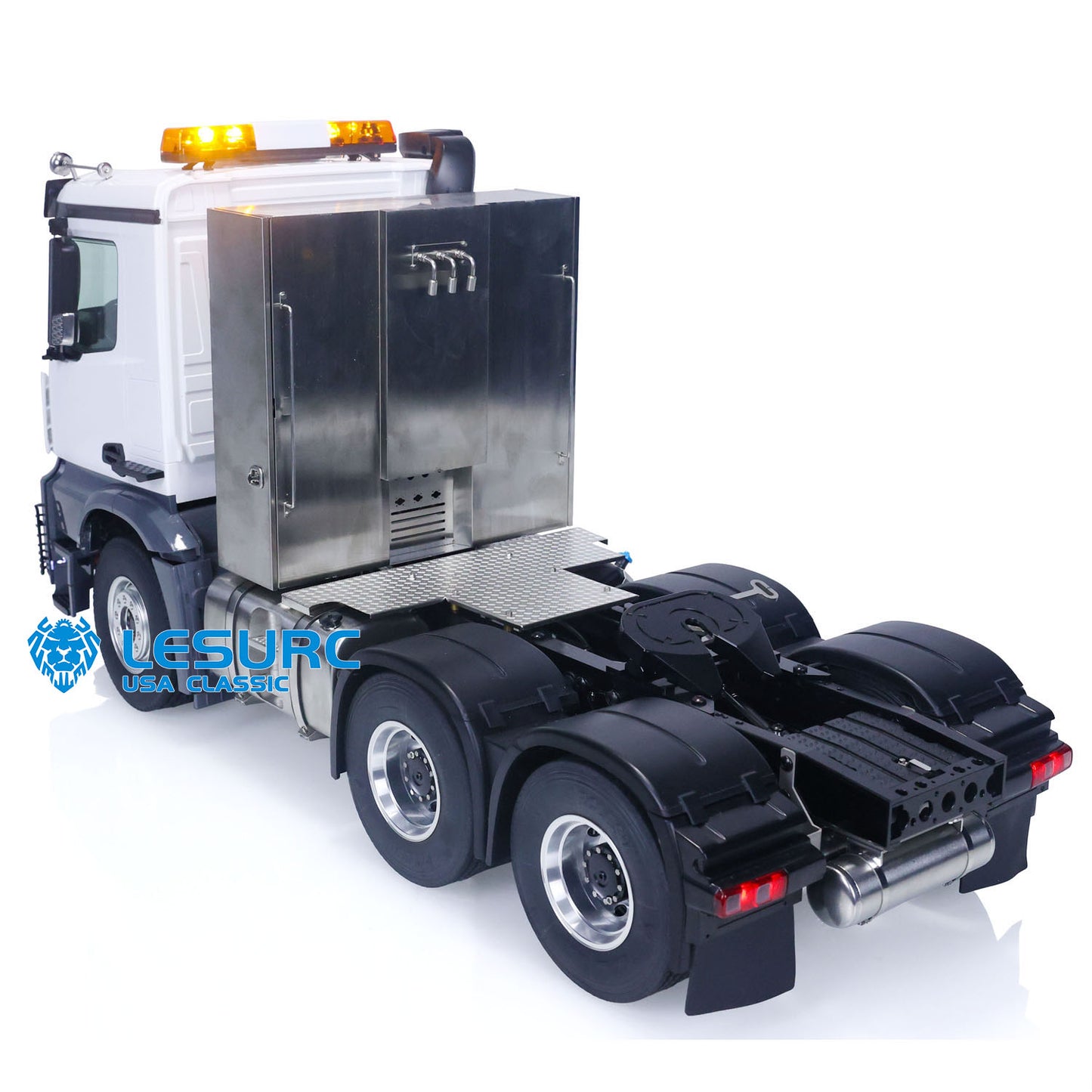 LESU 1/14 RC Low-top Tractor Truck 3363 Car Model 6x6 Metal Chassis Assembled W/ Light & Sound Systems Motor Servo ESC Winch