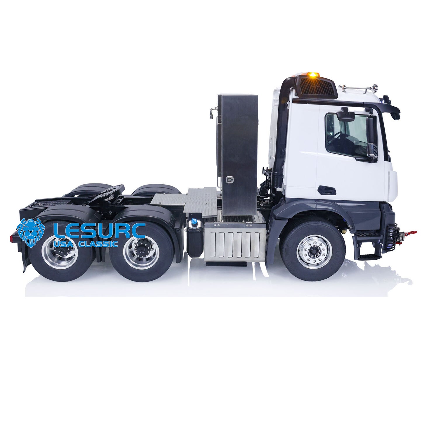 LESU 1/14 RC Low-top Tractor Truck 3363 Car Model 6x6 Metal Chassis Assembled W/ Light & Sound Systems Motor Servo ESC Winch